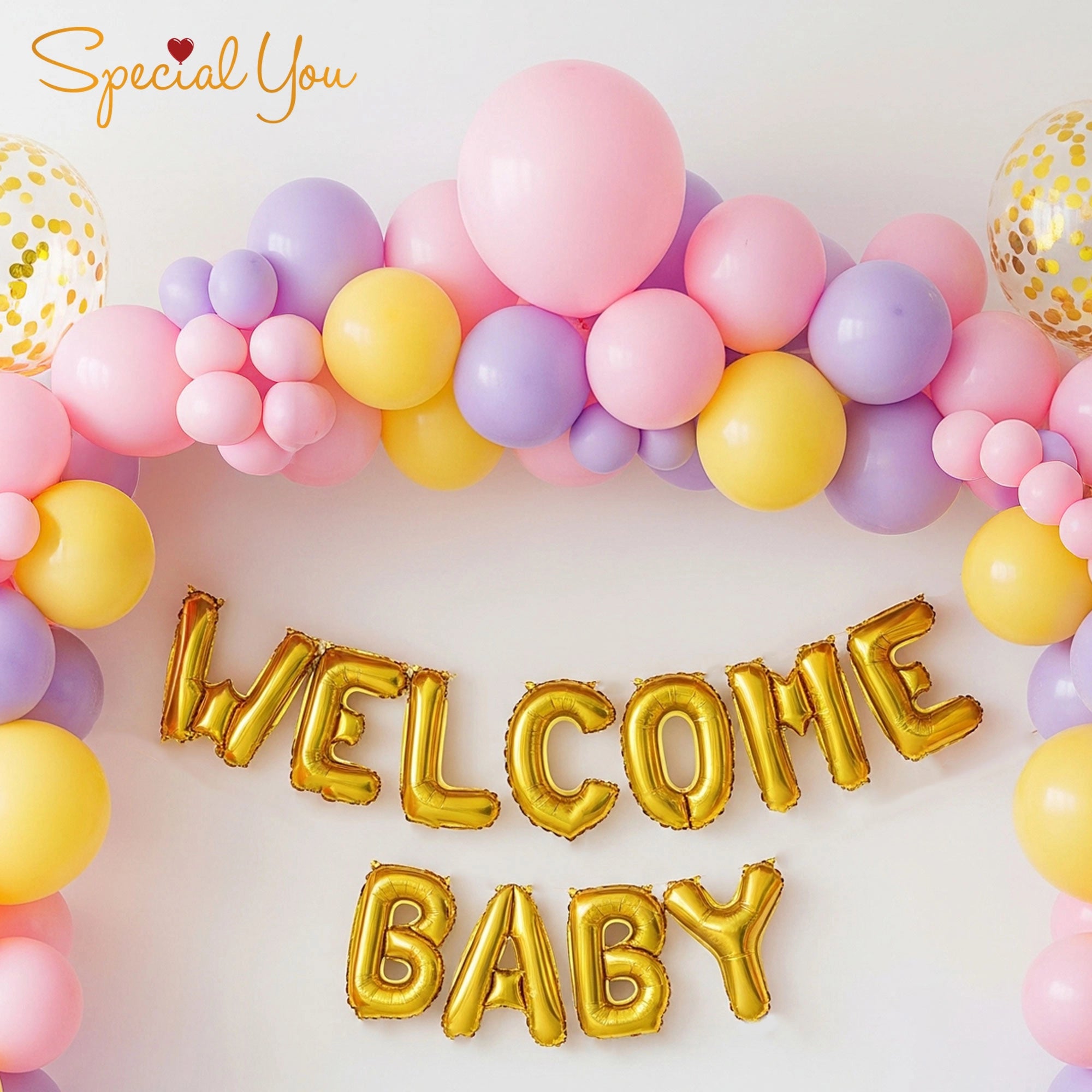 Pastel Welcome Baby Decor