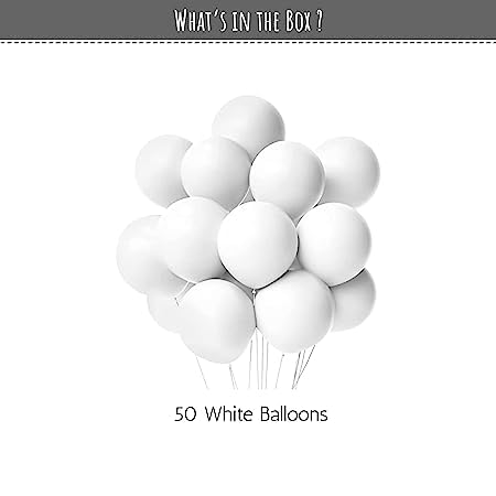 White Balloons for party decoration pack of 50 pcs - Special You