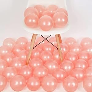 200 Metallic Rose Gold Balloons
