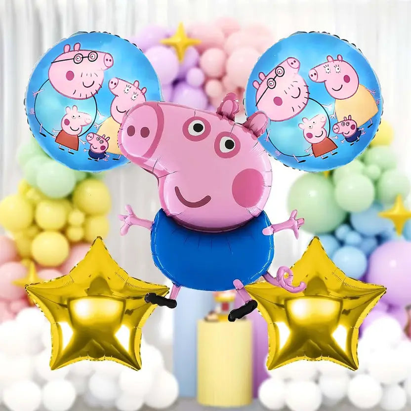 Peppa pig birthday decoration theme-5pcs - Special You