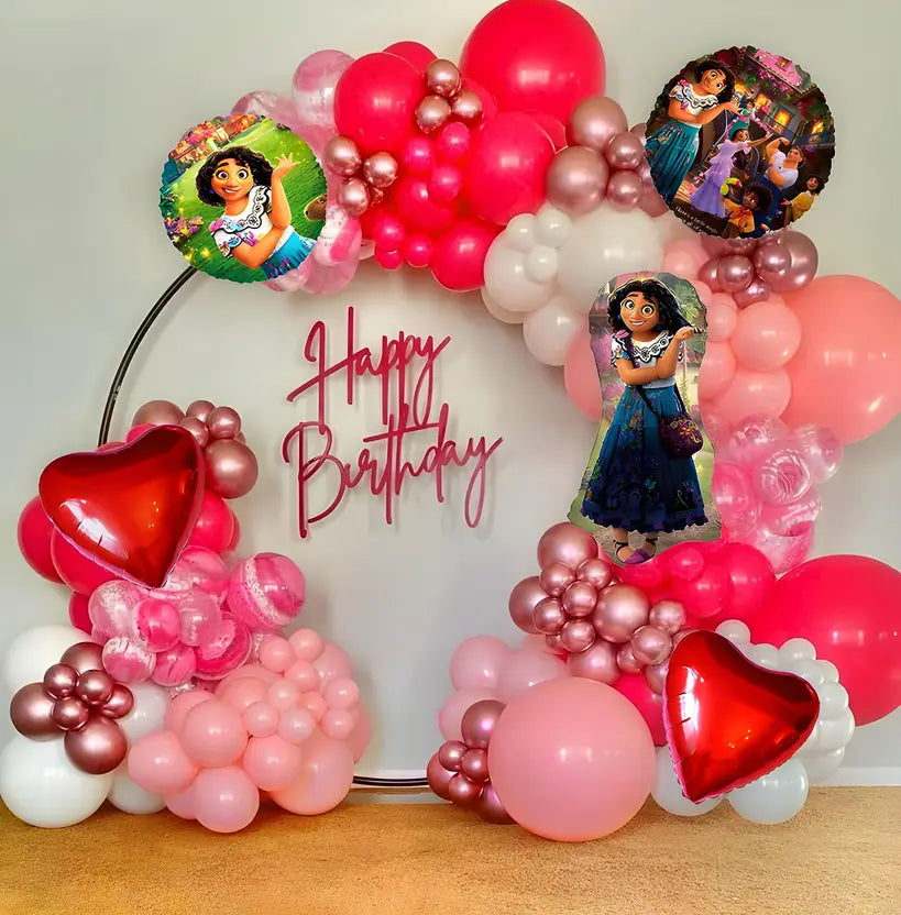 Encanto Theme Foil Balloons Kit for Birthday Decoration