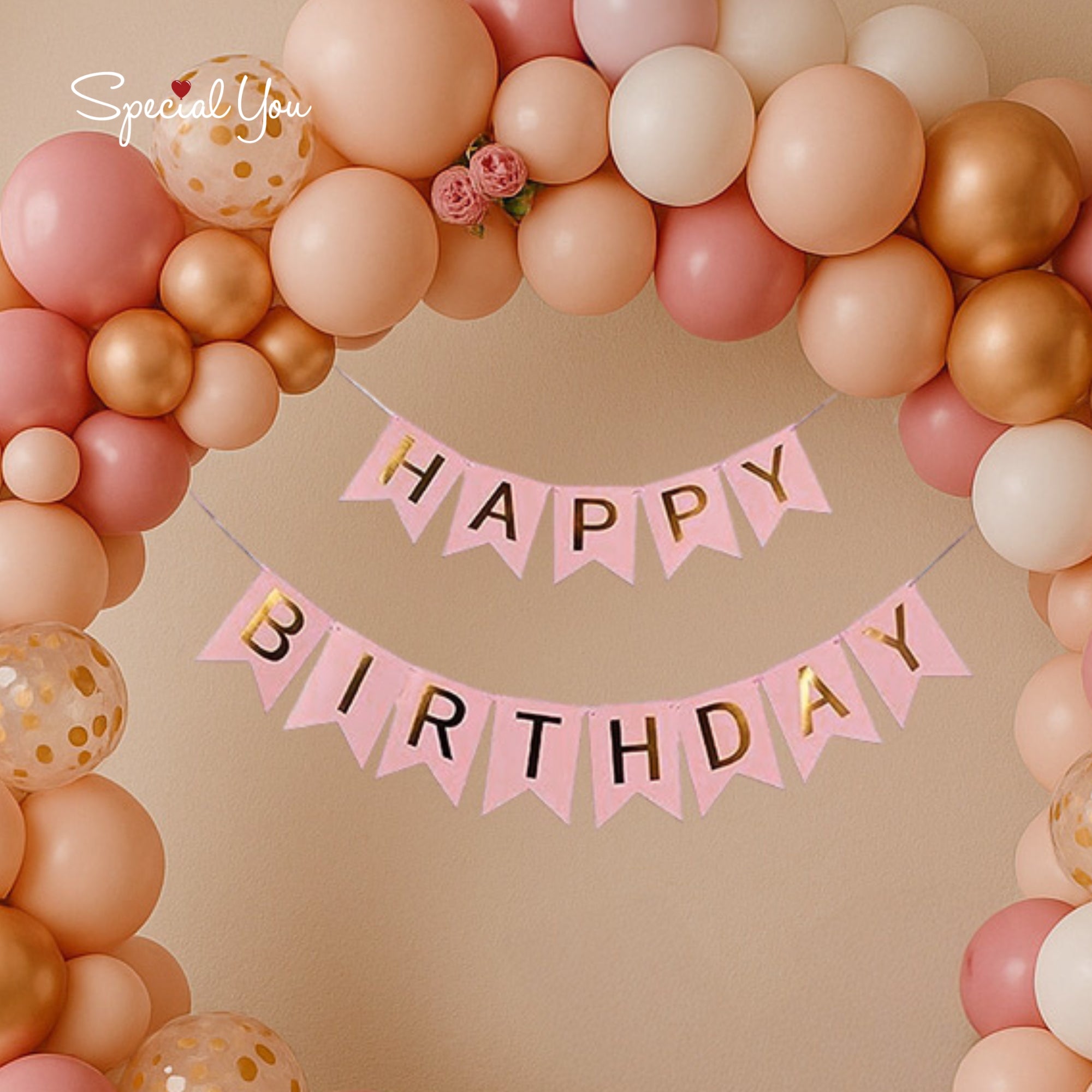 Peach & Glam Ring Decor