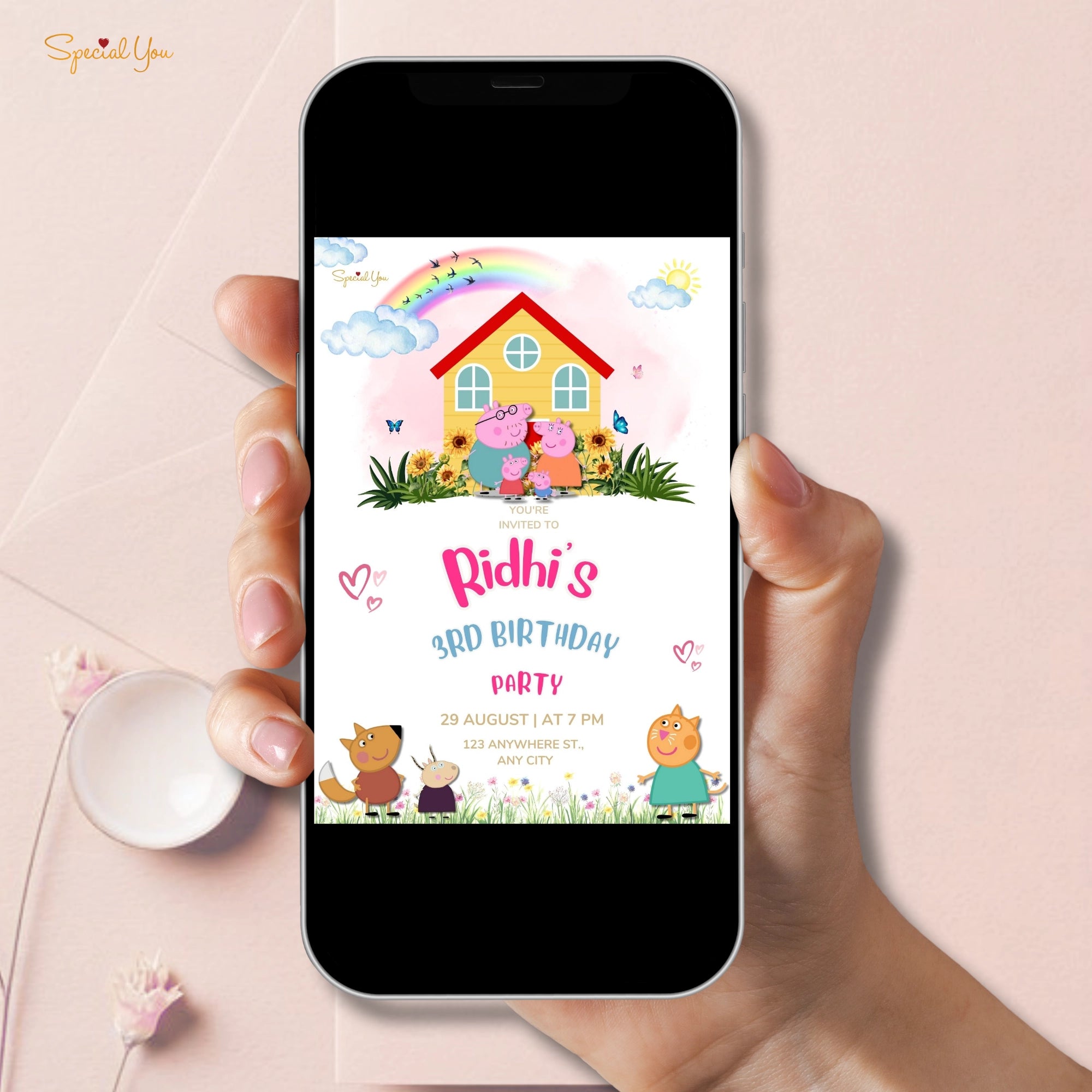 Peppa Pig Birthday Party E-Invite