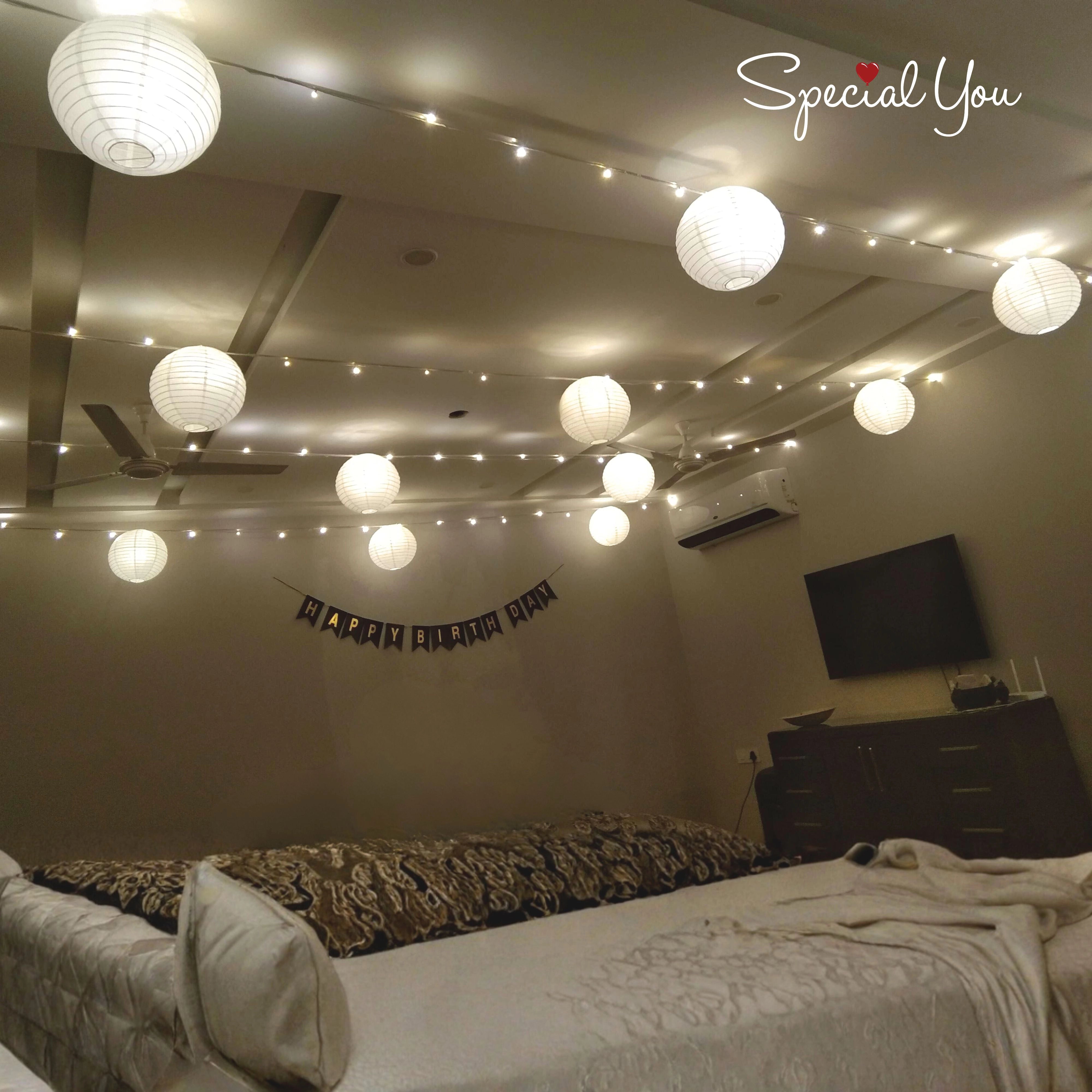 White Lantern Decor