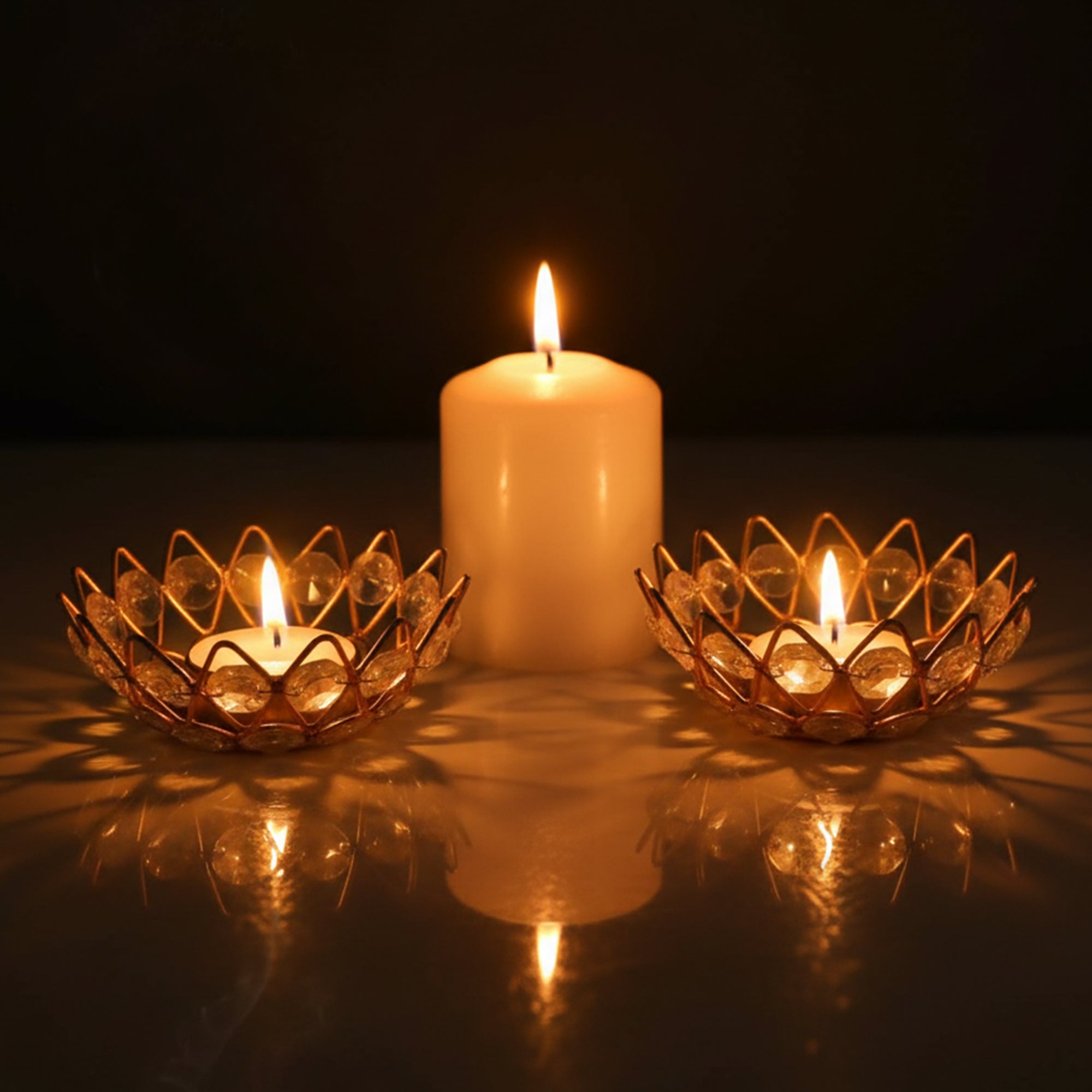 Crystal Tealight Candle Holder
