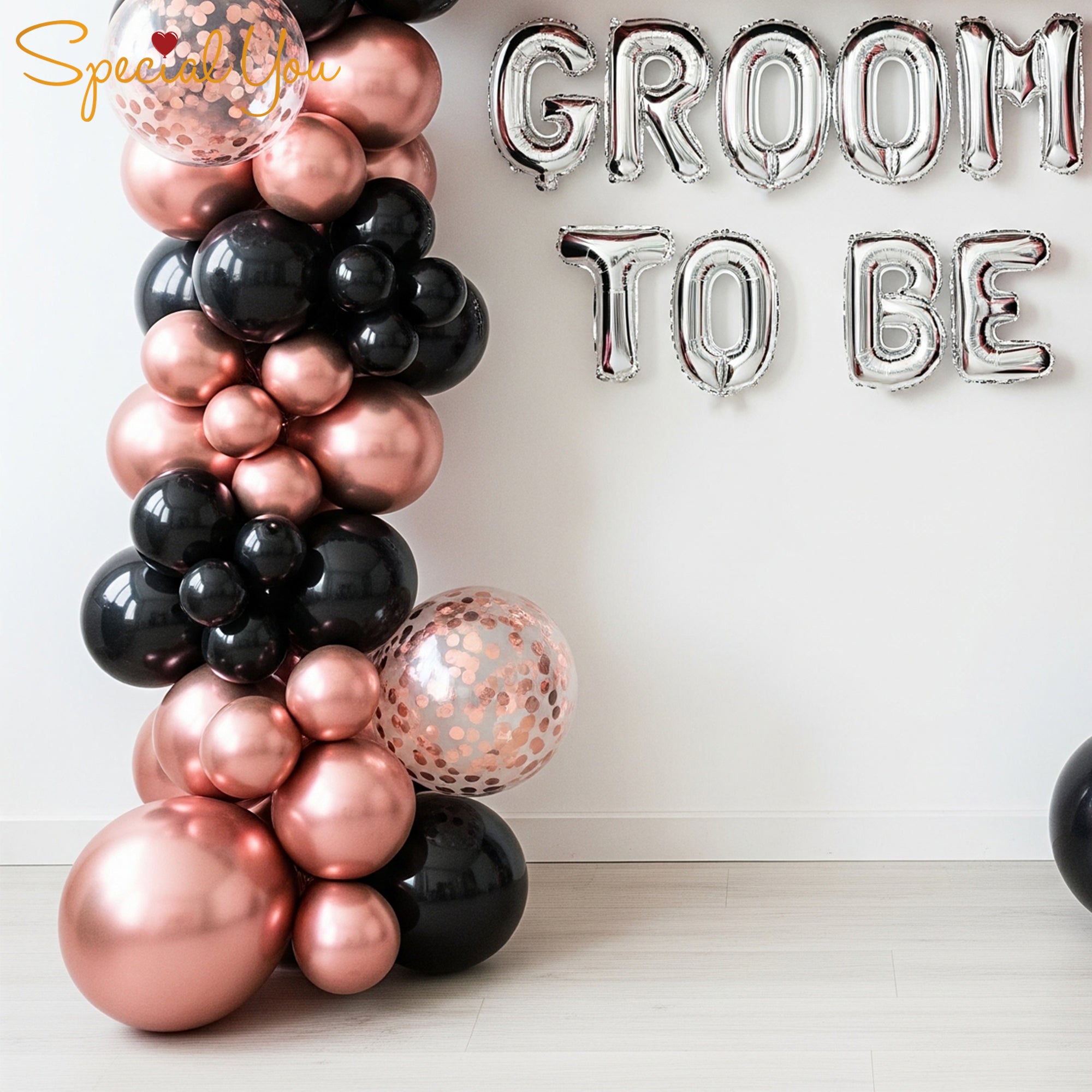 Chic Confetti Bachelorette Decor