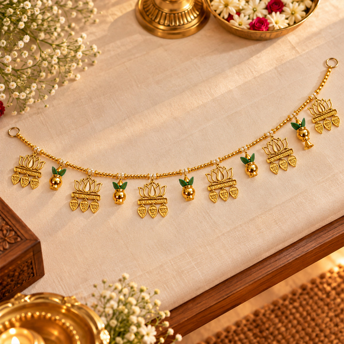 Lotus Kalash Toran for Entrance for Diwali Decoration for Home