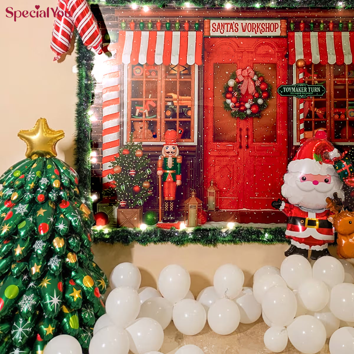 Santa Workshop Christmas Balloon Decor