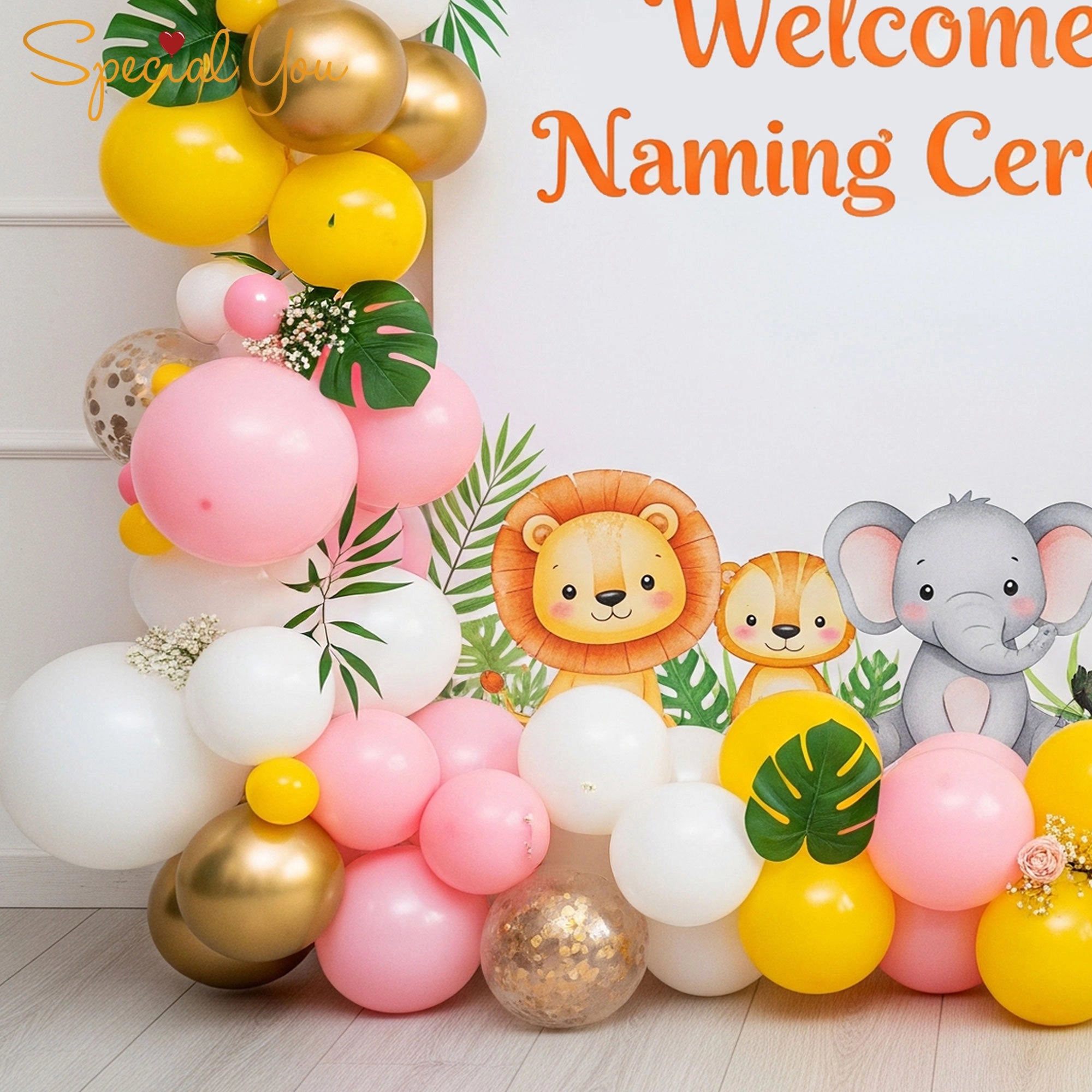 Jungle Theme Naming Ceremony Decor