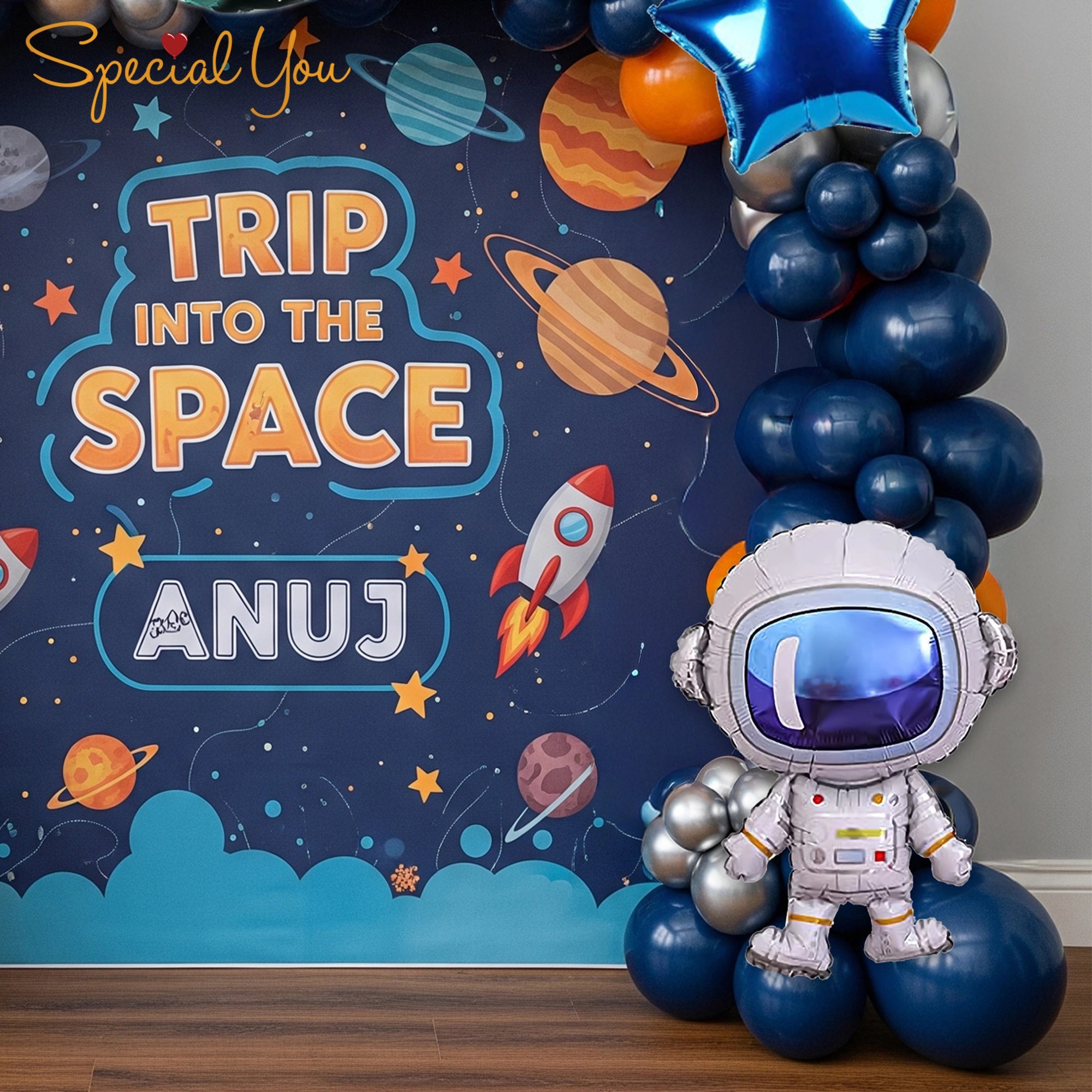 Astronaut & Rocket Space Birthday Decor