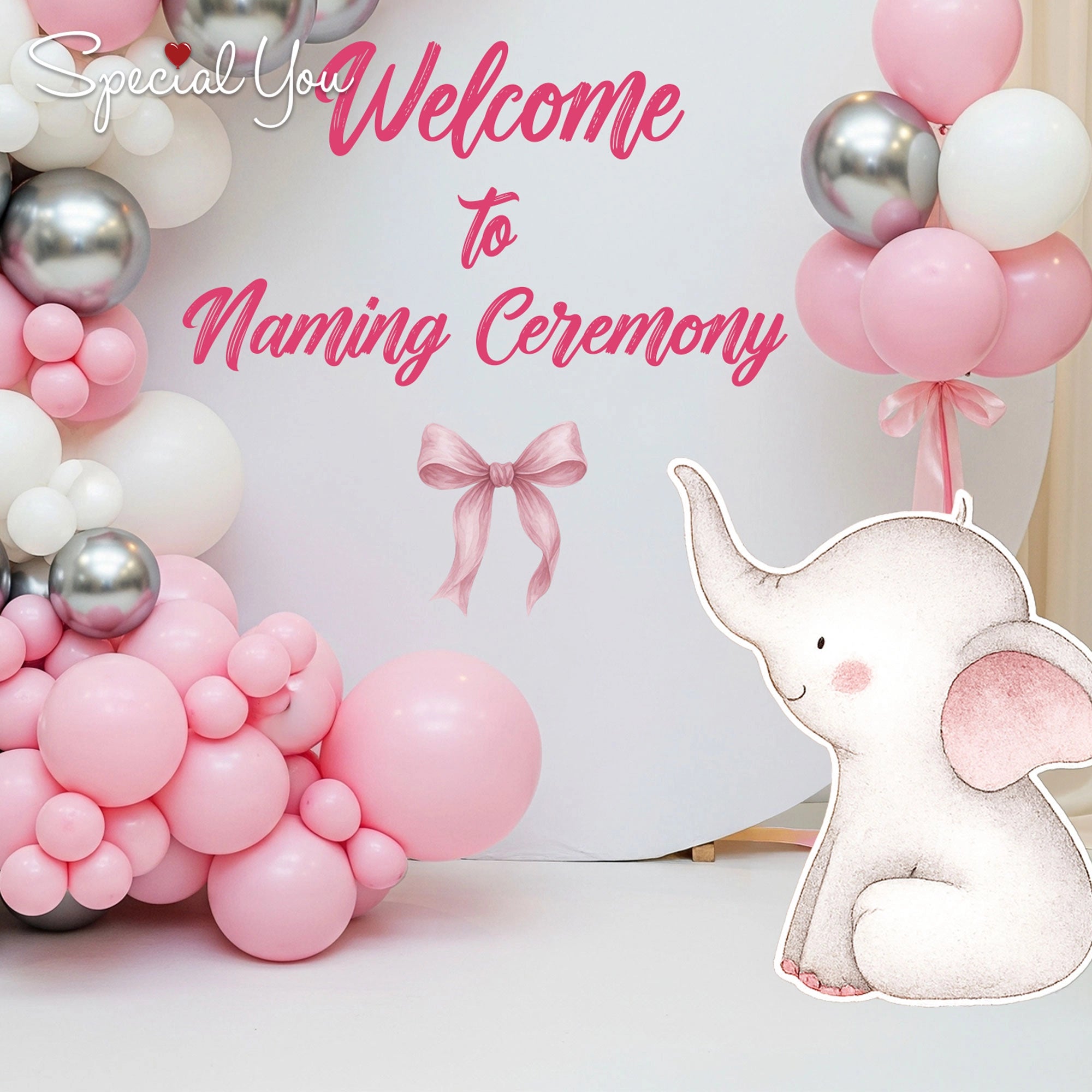 Blush Dreams Naming Ceremony Decor