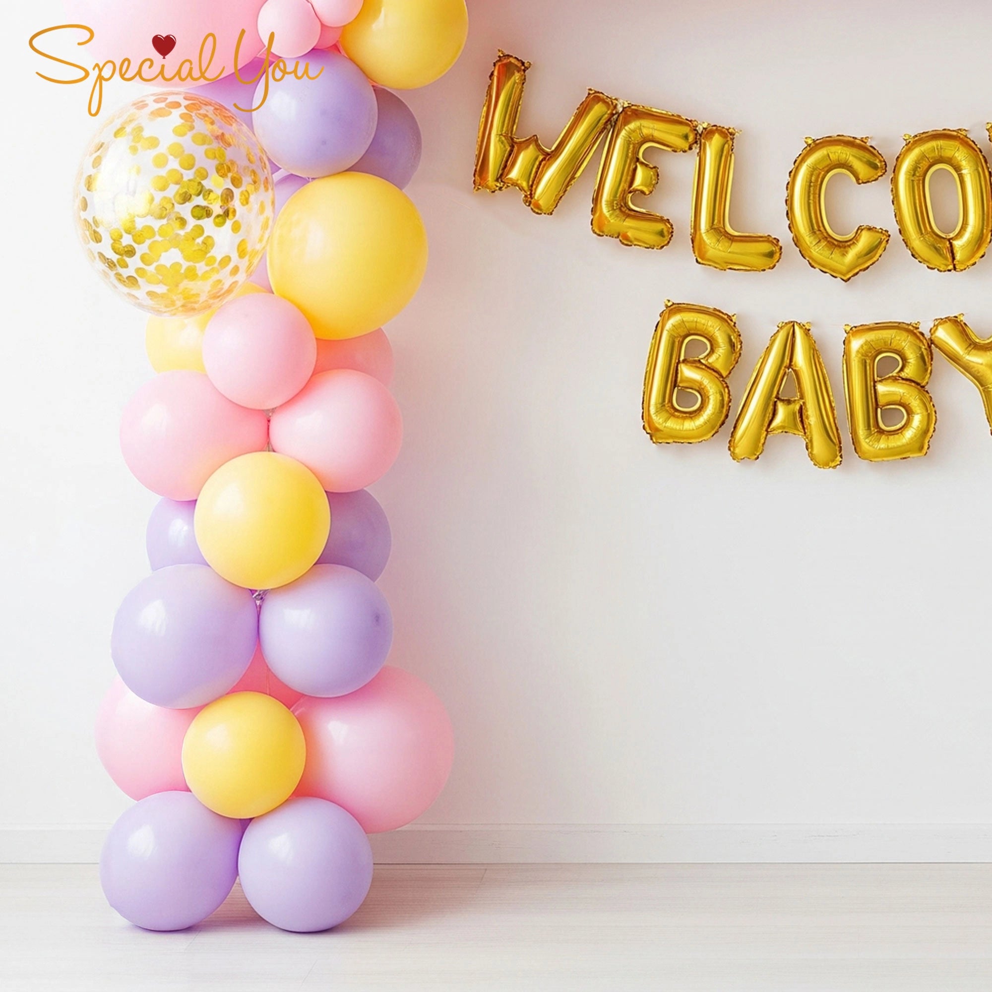 Pastel Welcome Baby Decor
