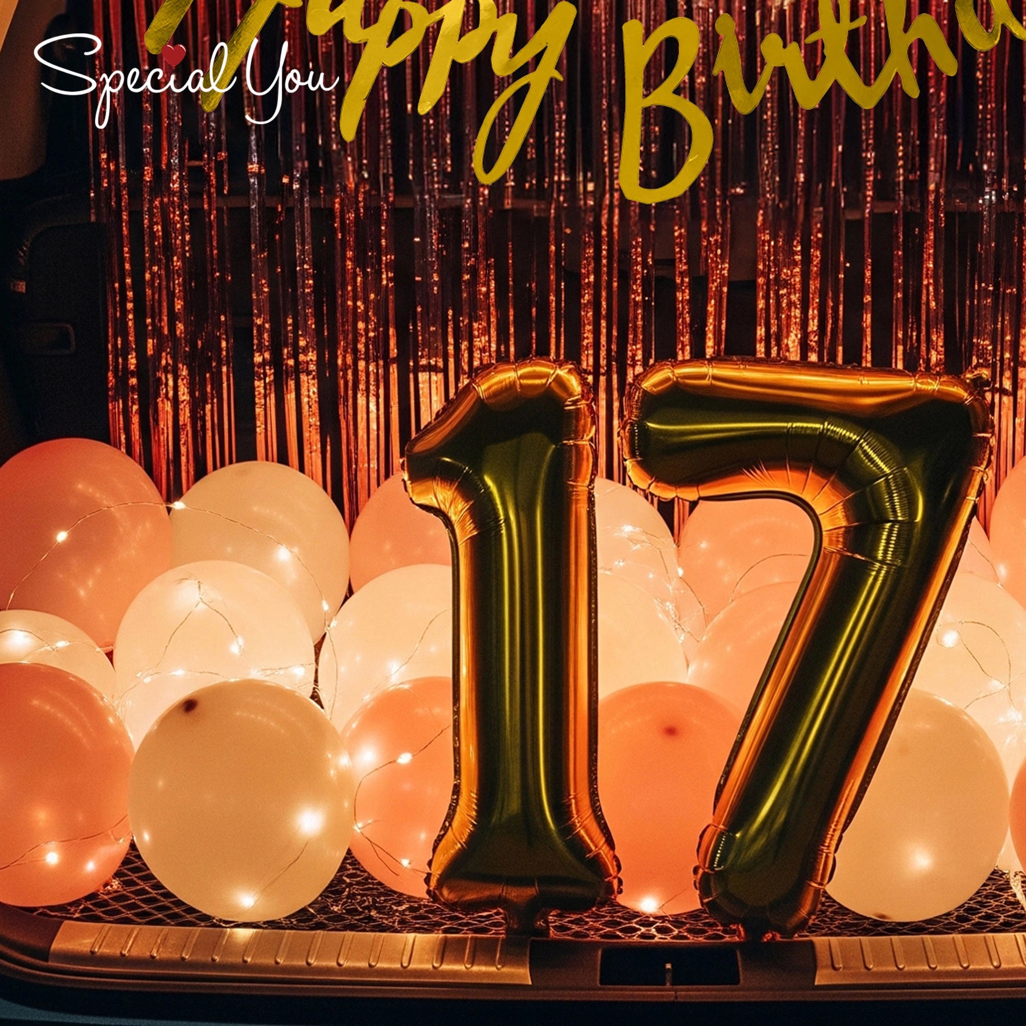 17th Birthday Car Boot Decor