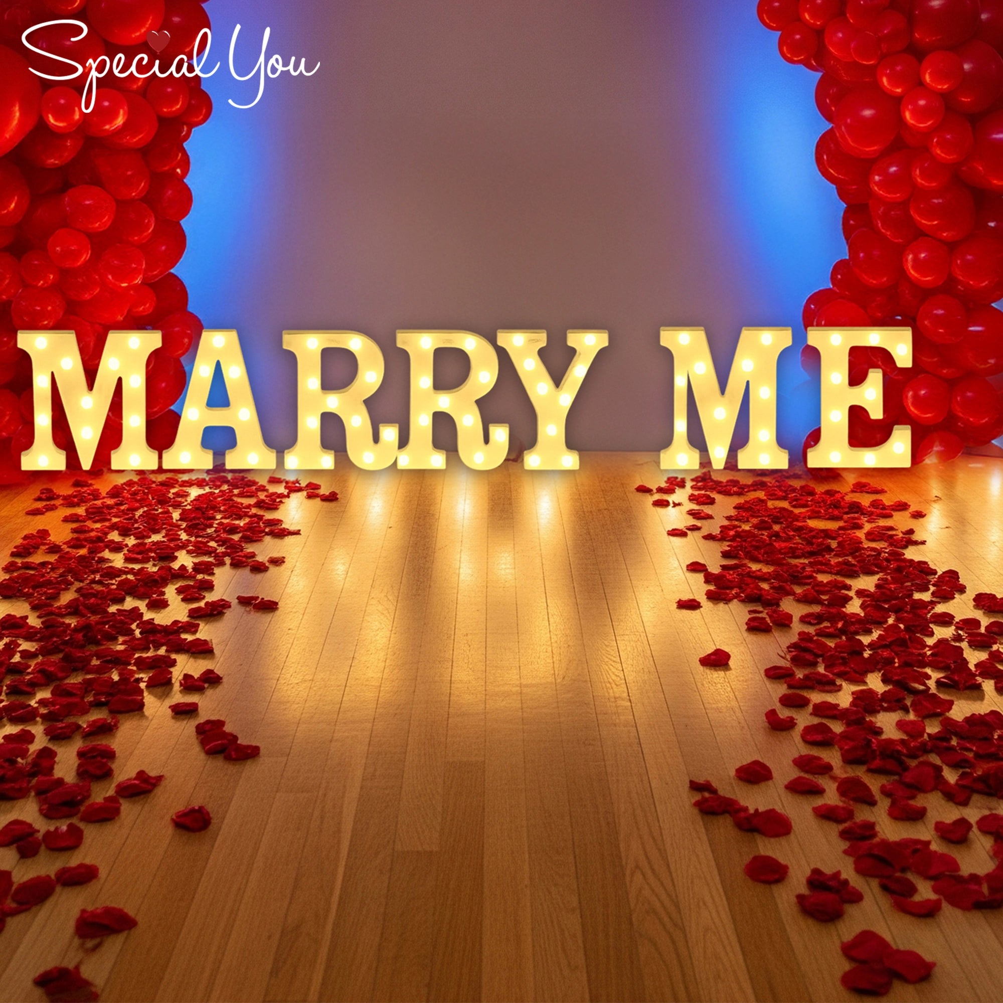 Red-Hot Marry Me Moment Decor