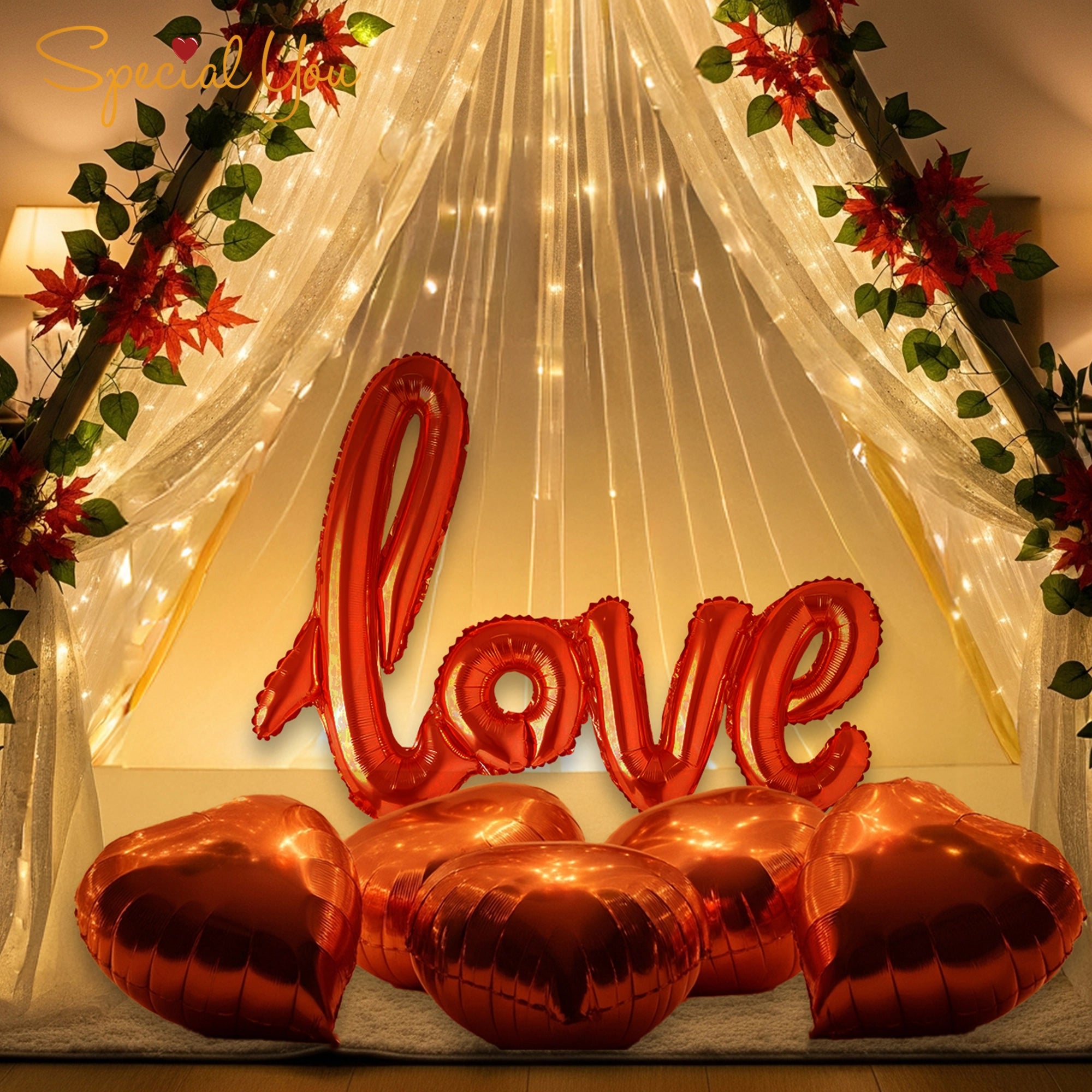 Romantic Love Canopy Decor