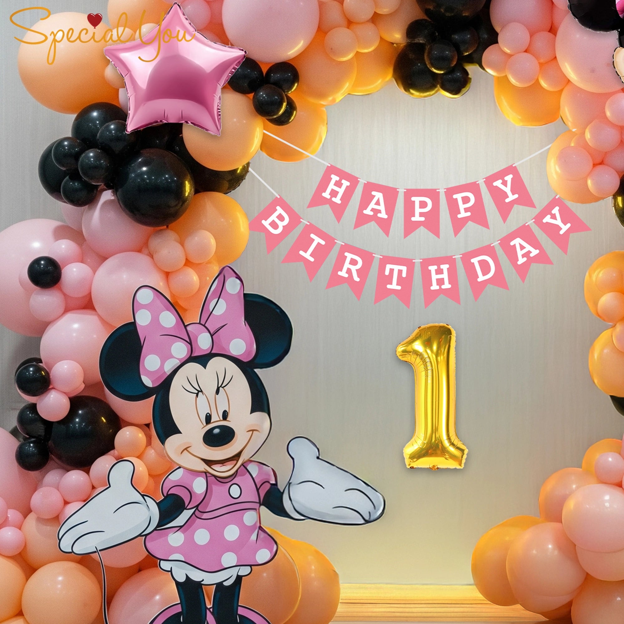Minnie Mouse Birthday Balloon Decoration