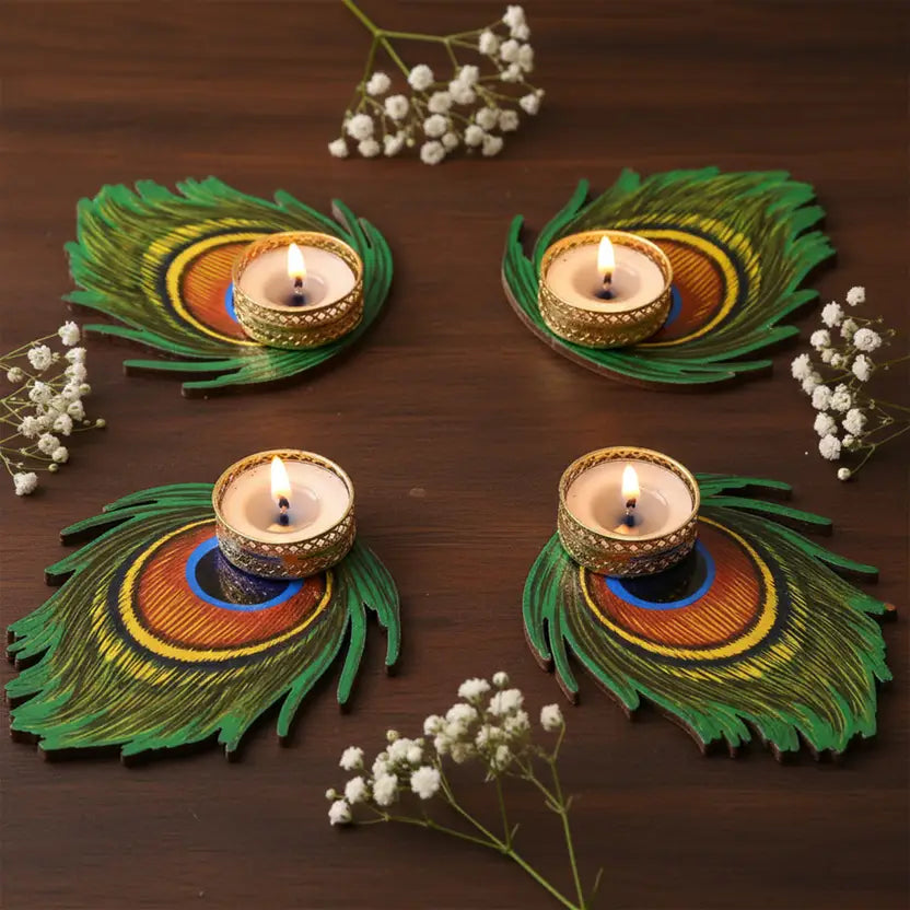 Peacock Candle Holder