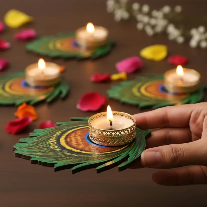 Peacock Candle Holder
