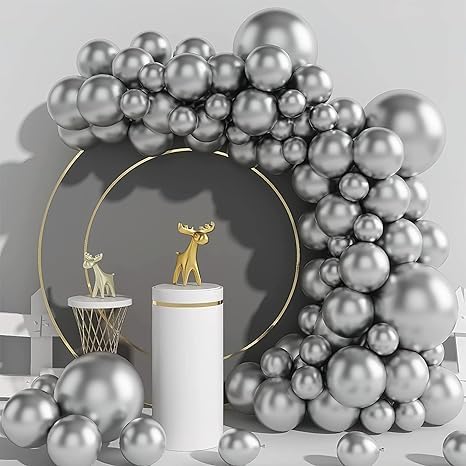 Silver Chrome Balloons party decoration for girls & Boys-30pcs - Special You
