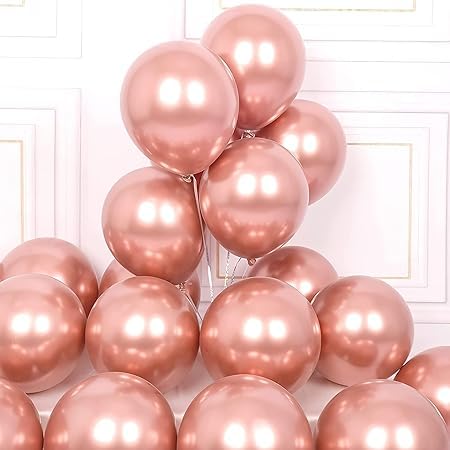 Rose Gold Chrome Balloon for party decoration-30pcs