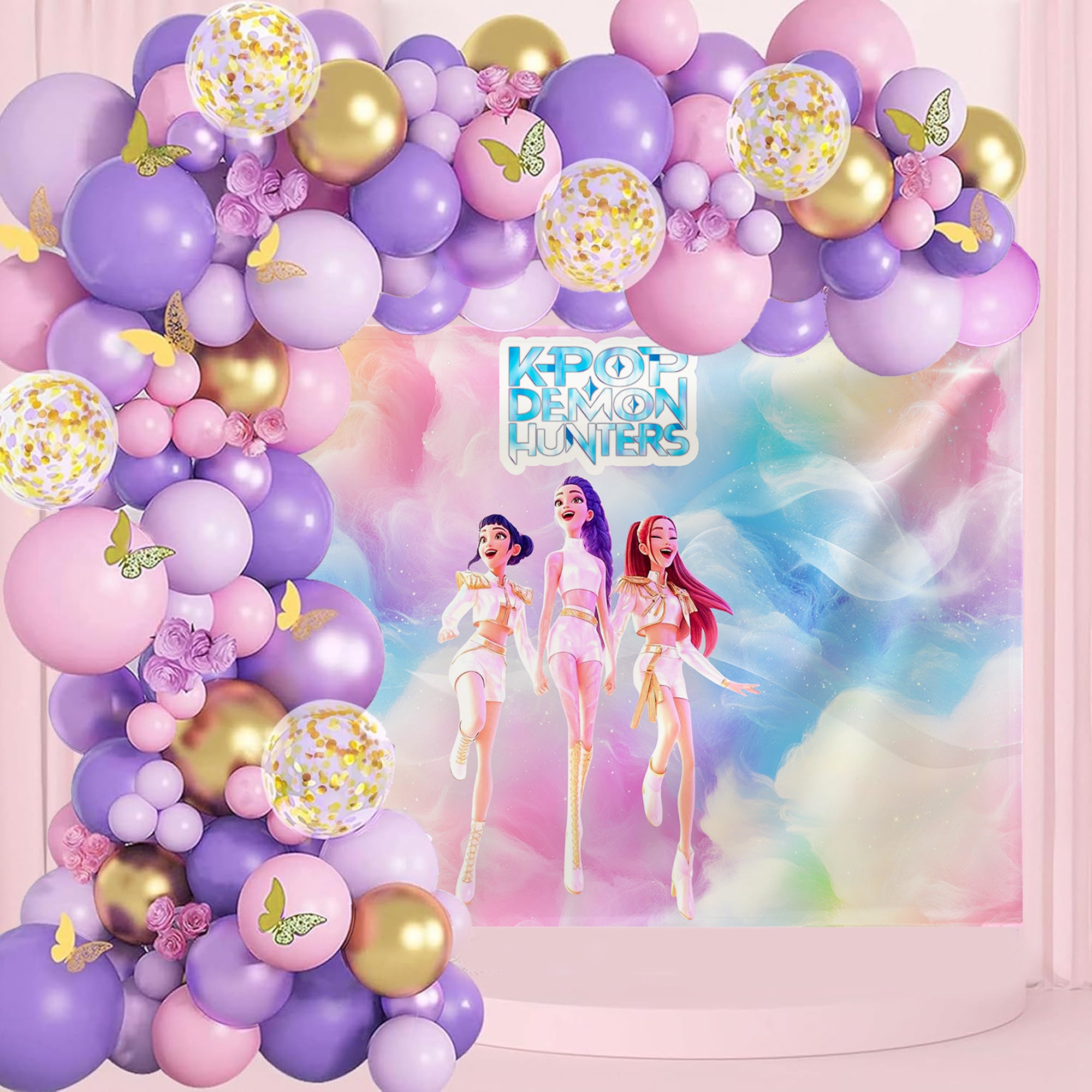 K-POP Demon Haunters Theme Decor-70pcs