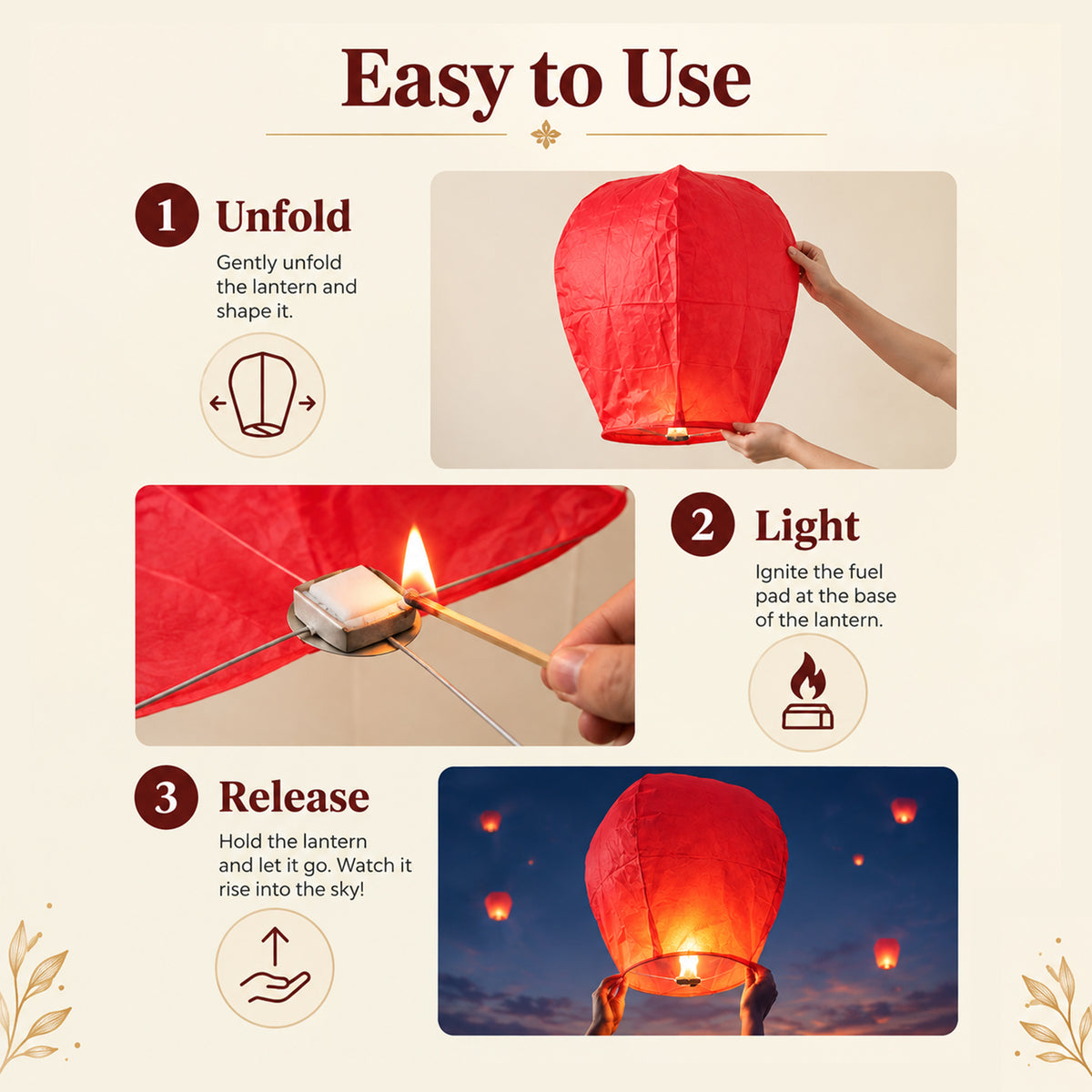 Flying Night Sky Lantern Light for Diwali
