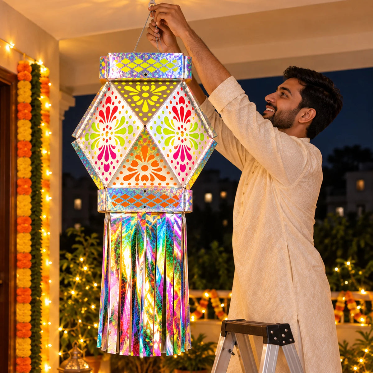 DIY Silver Kandil Kit for Diwali Decoration for Home