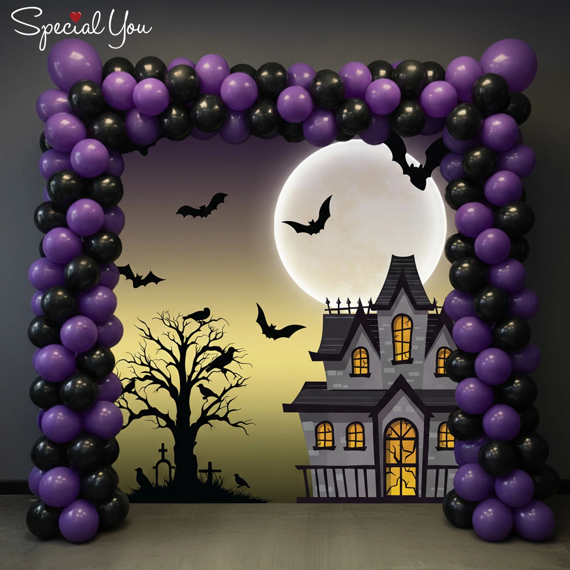 Halloween Haunted House Balloon Decor