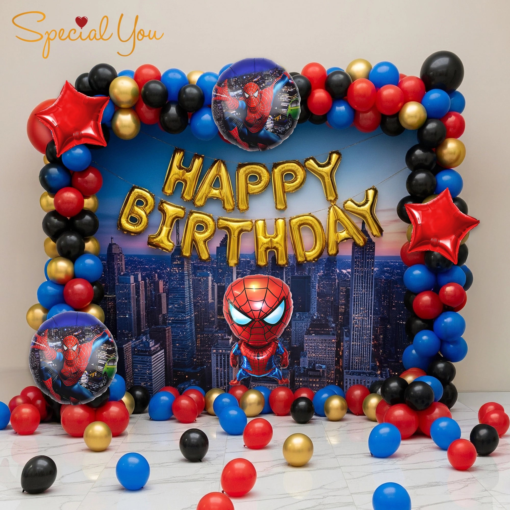 Superhero Spiderman Birthday Party Decor