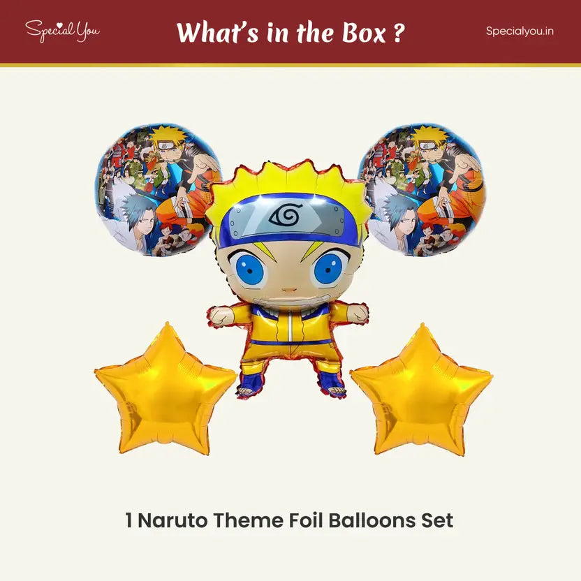 Naruto foil balloon decoration set Kit
