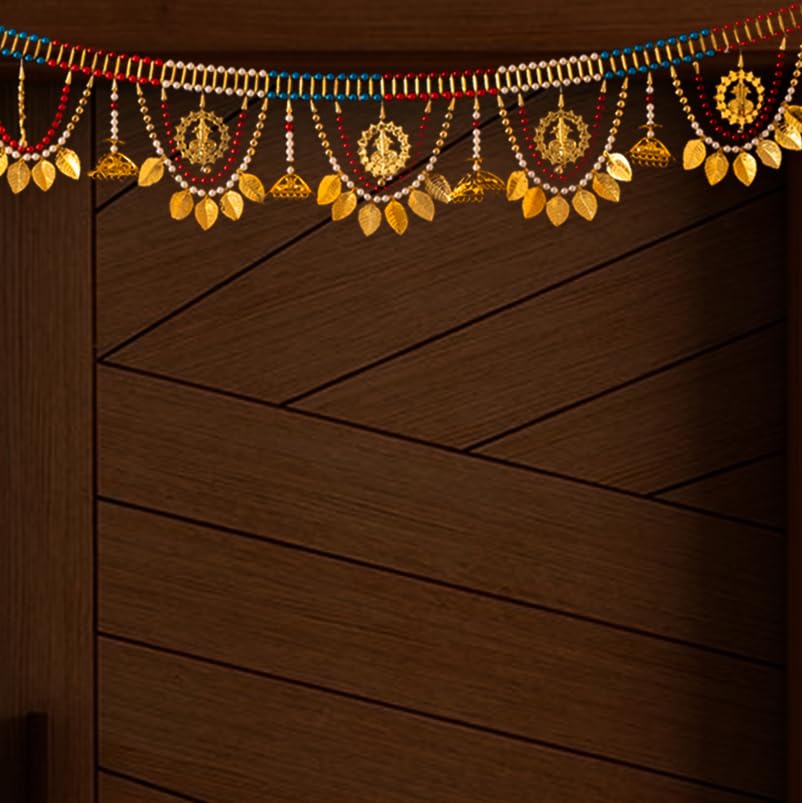 Multicolor Heavy Beads Hanging Toran for Diwali