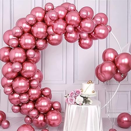 Rose Pink Chrome Balloons for bride to be , birthday party for girls - Special You