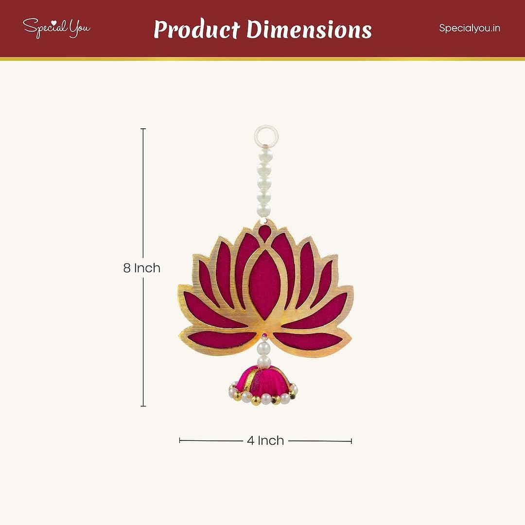 Curtains and Lotus Hanging Decor