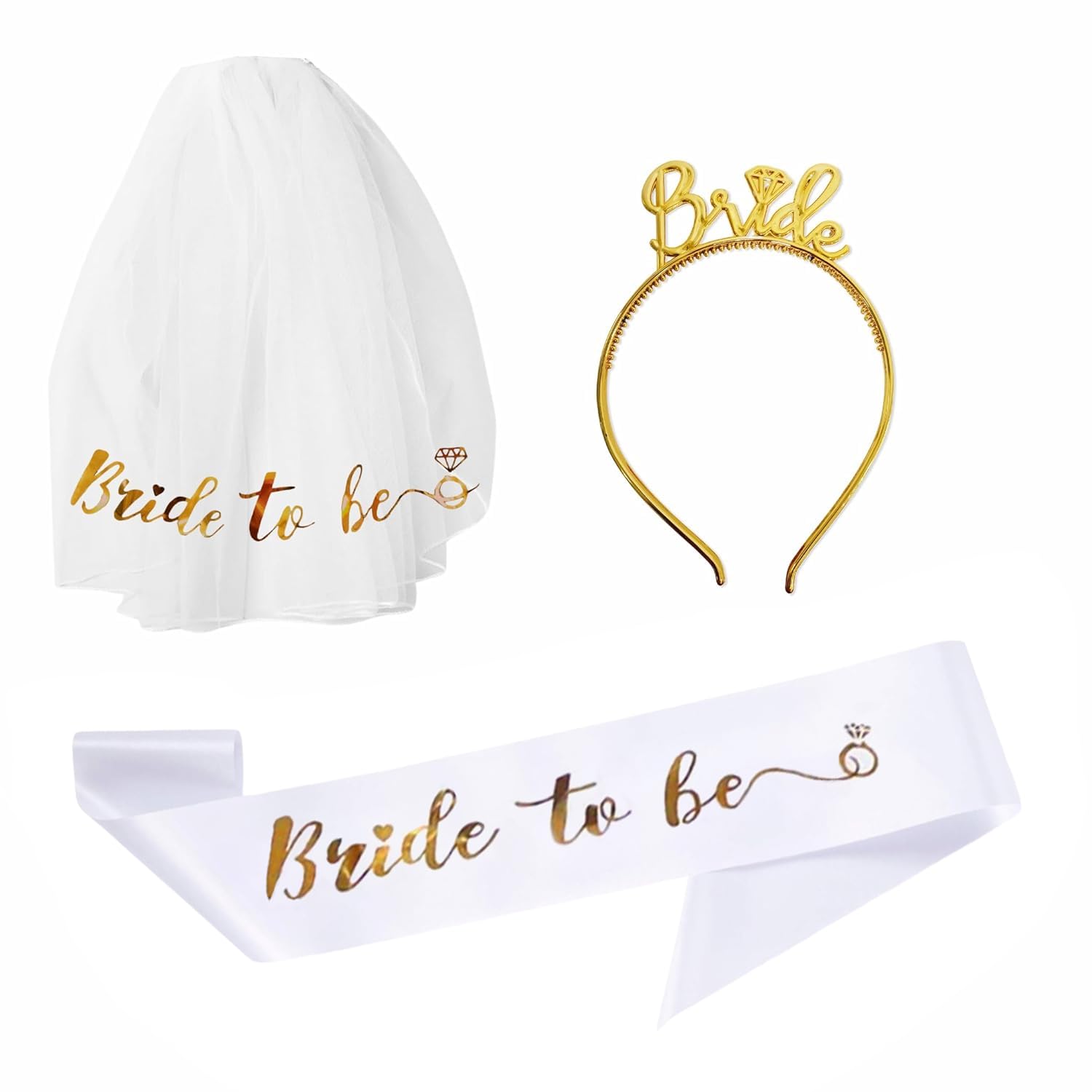 Bride to Be Decoration Set- 3 Pcs