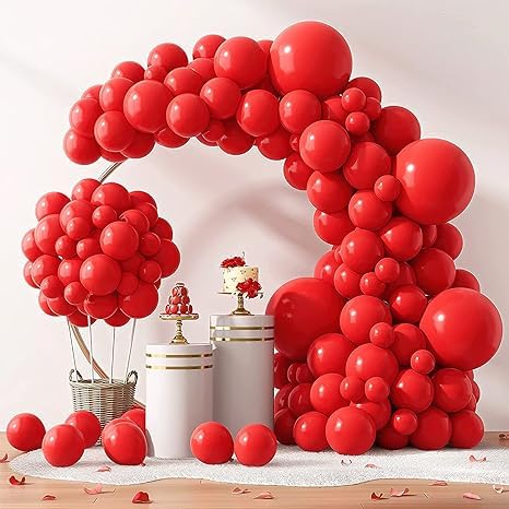 Red balloons for valentine's day , Anniversary , Pre-wedding shoot