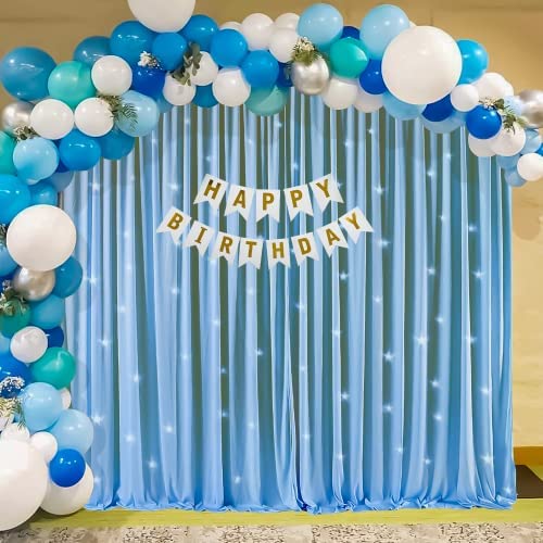 Blue theme birthday decoration