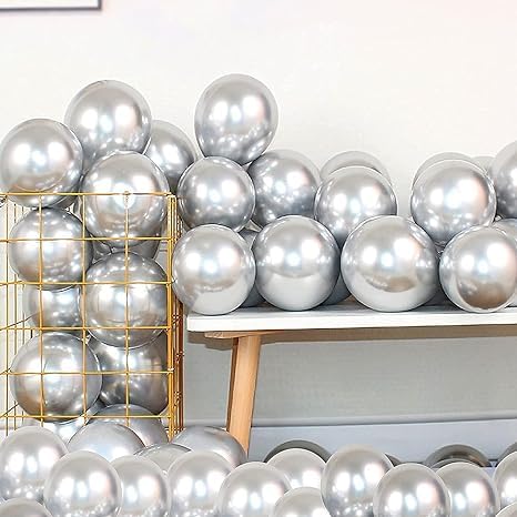 Silver Chrome Balloons party decoration for girls & Boys-30pcs - Special You
