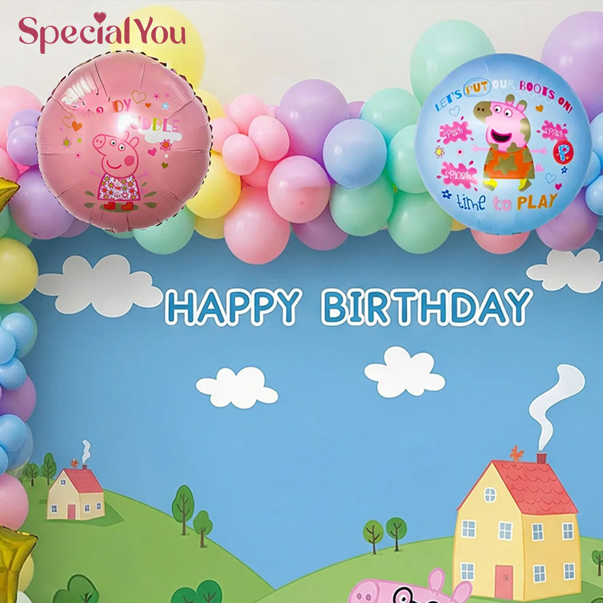 Peppa Pig Theme Birthday Decor