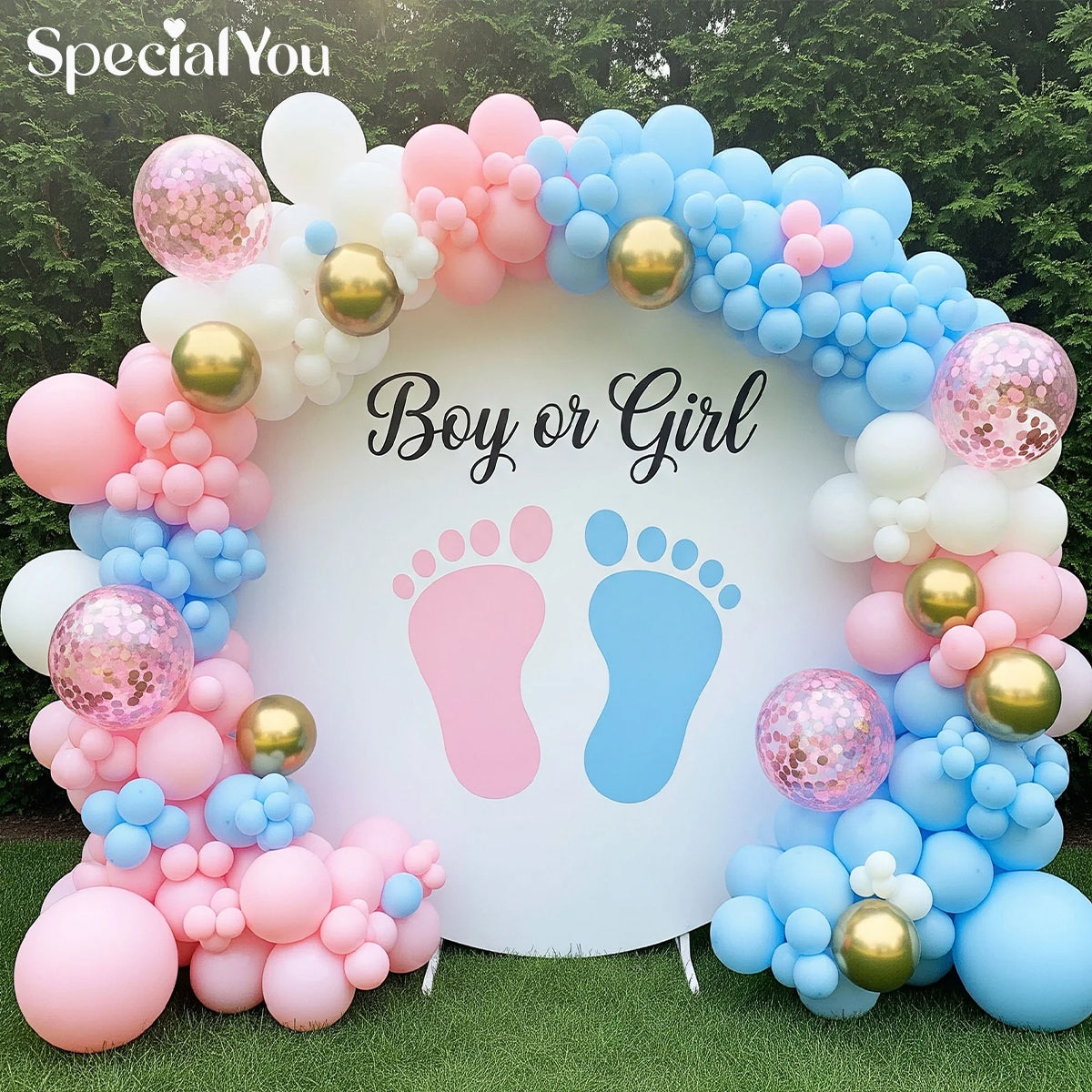 Boy or Girl Footprint Fun Decor