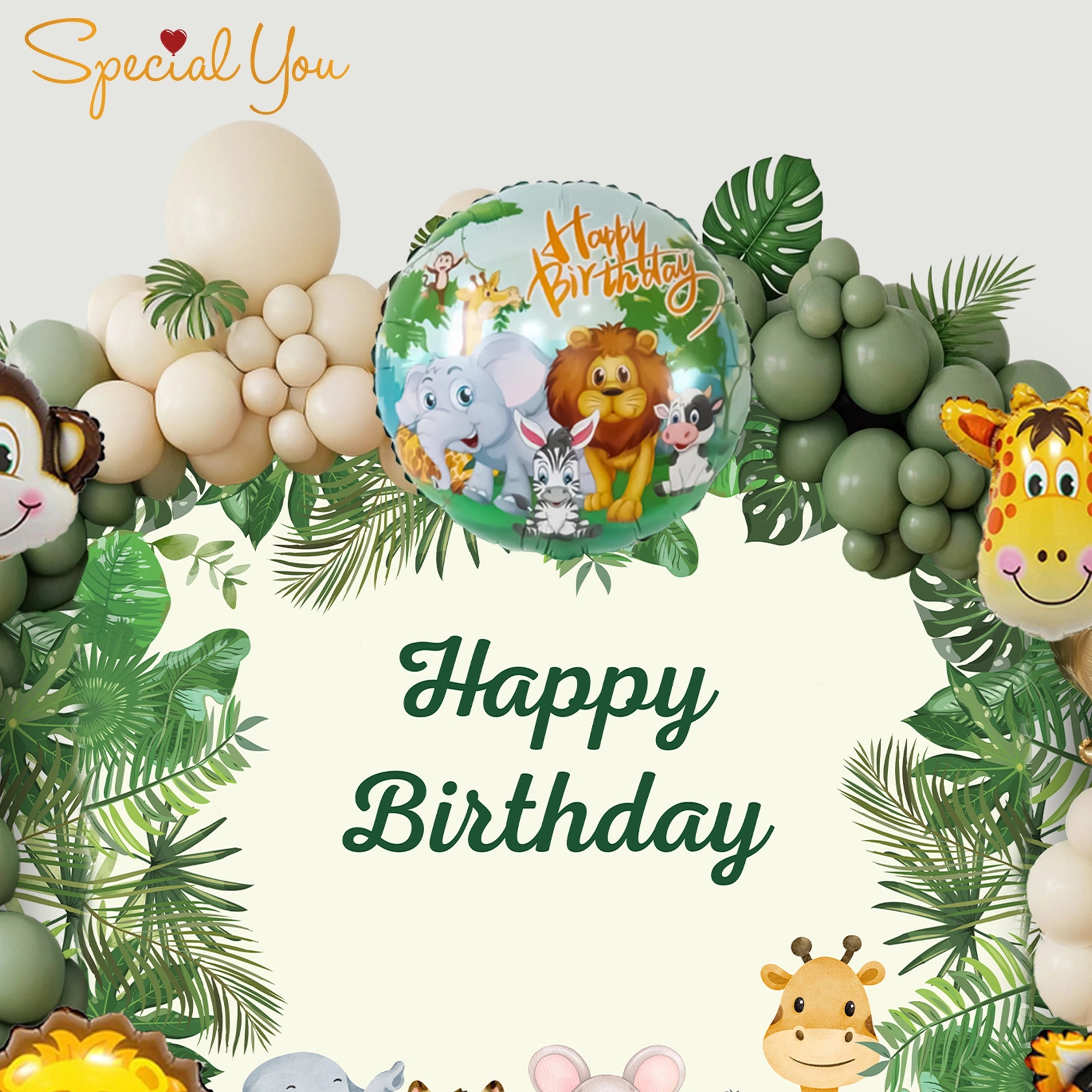 Wild Jungle Theme Birthday Party Decor