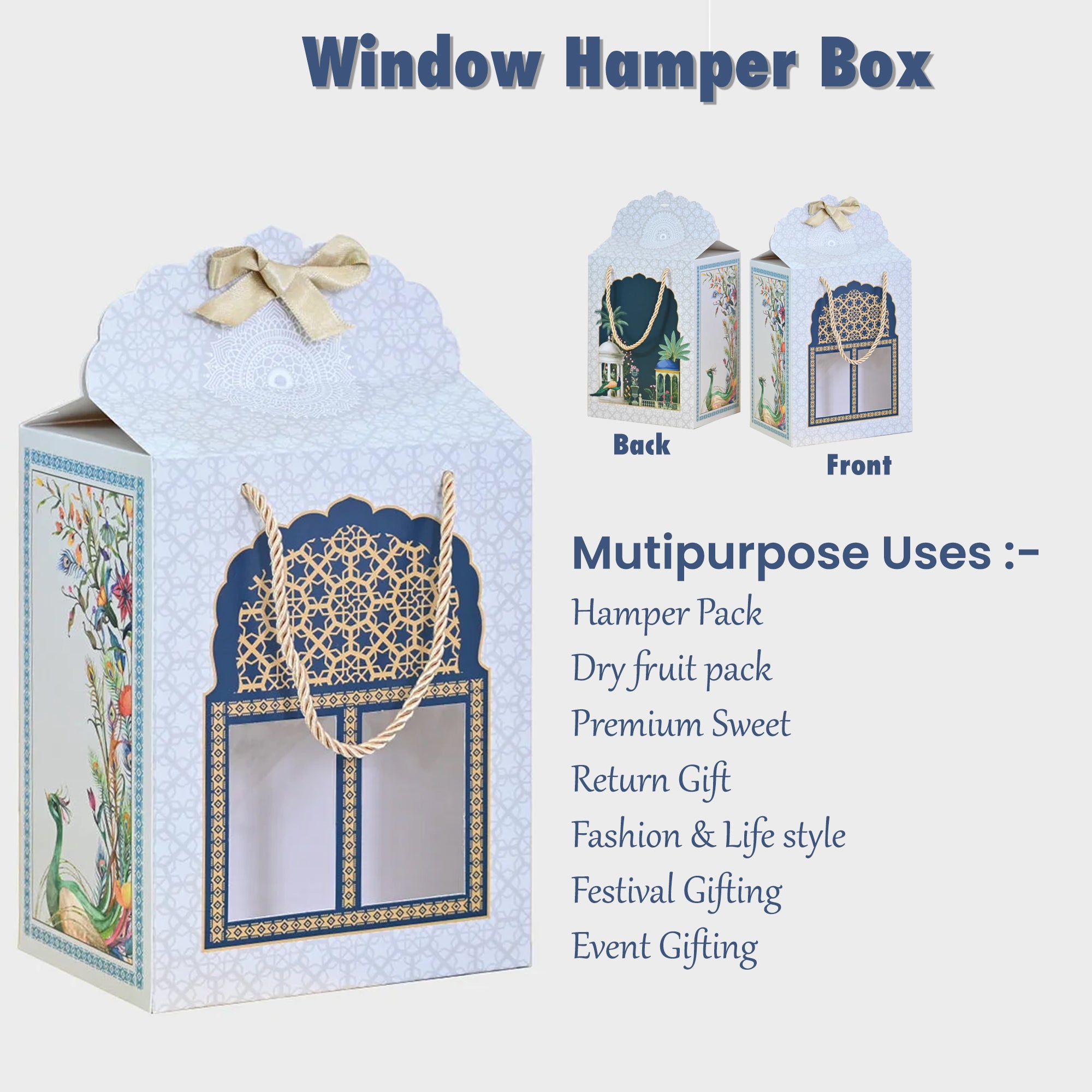 Window Hamper Paper Gift Box Pack of 5