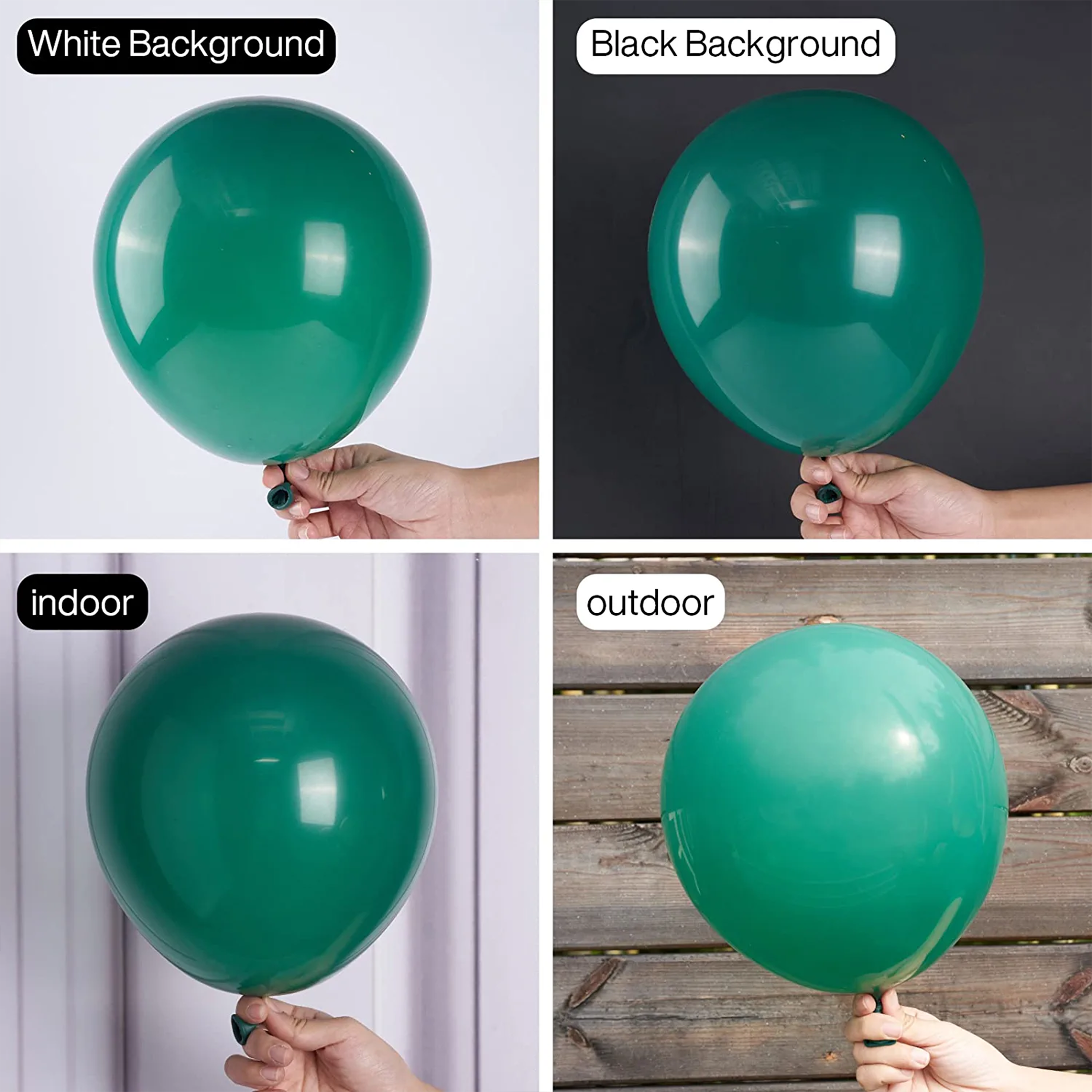 50 Metallic Green Balloons