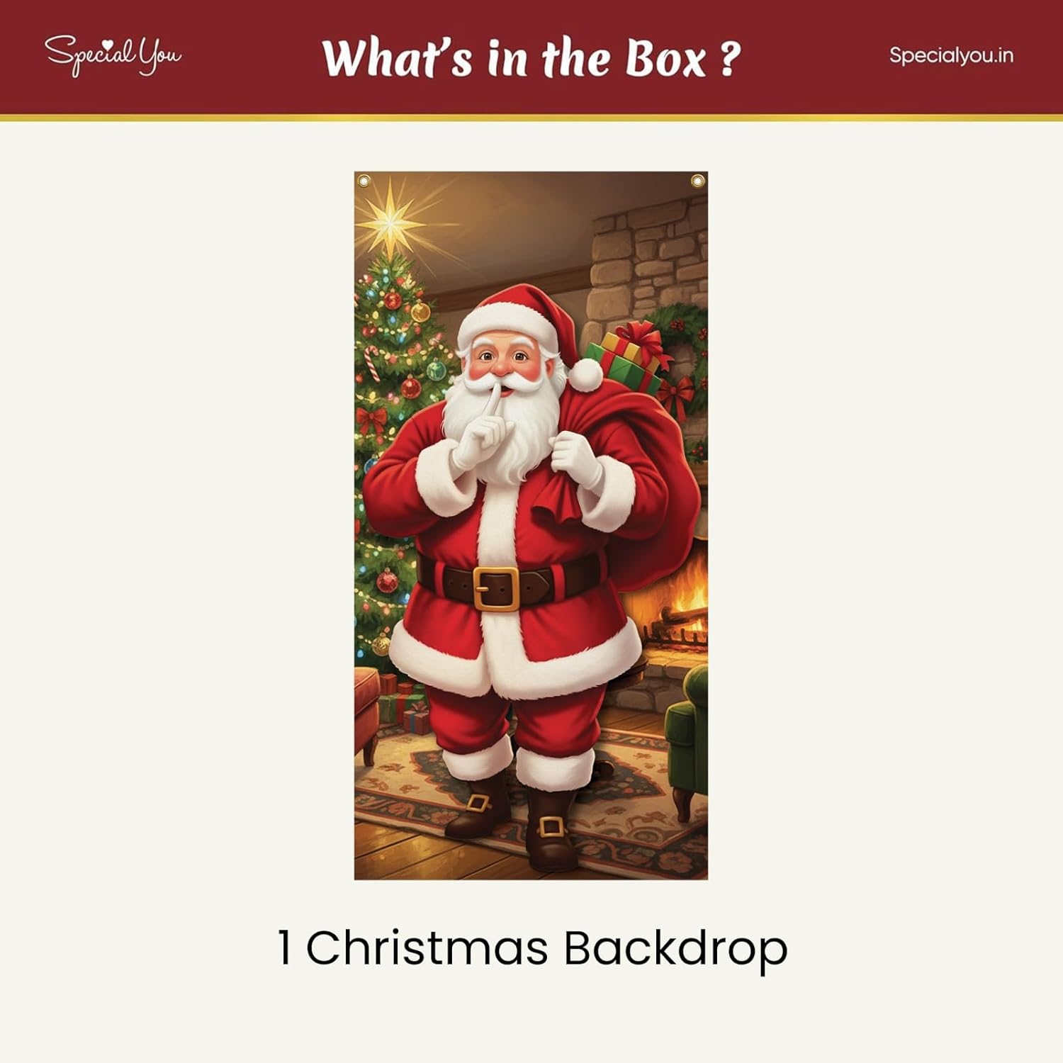 Santa Claus Backdrop for Christmas