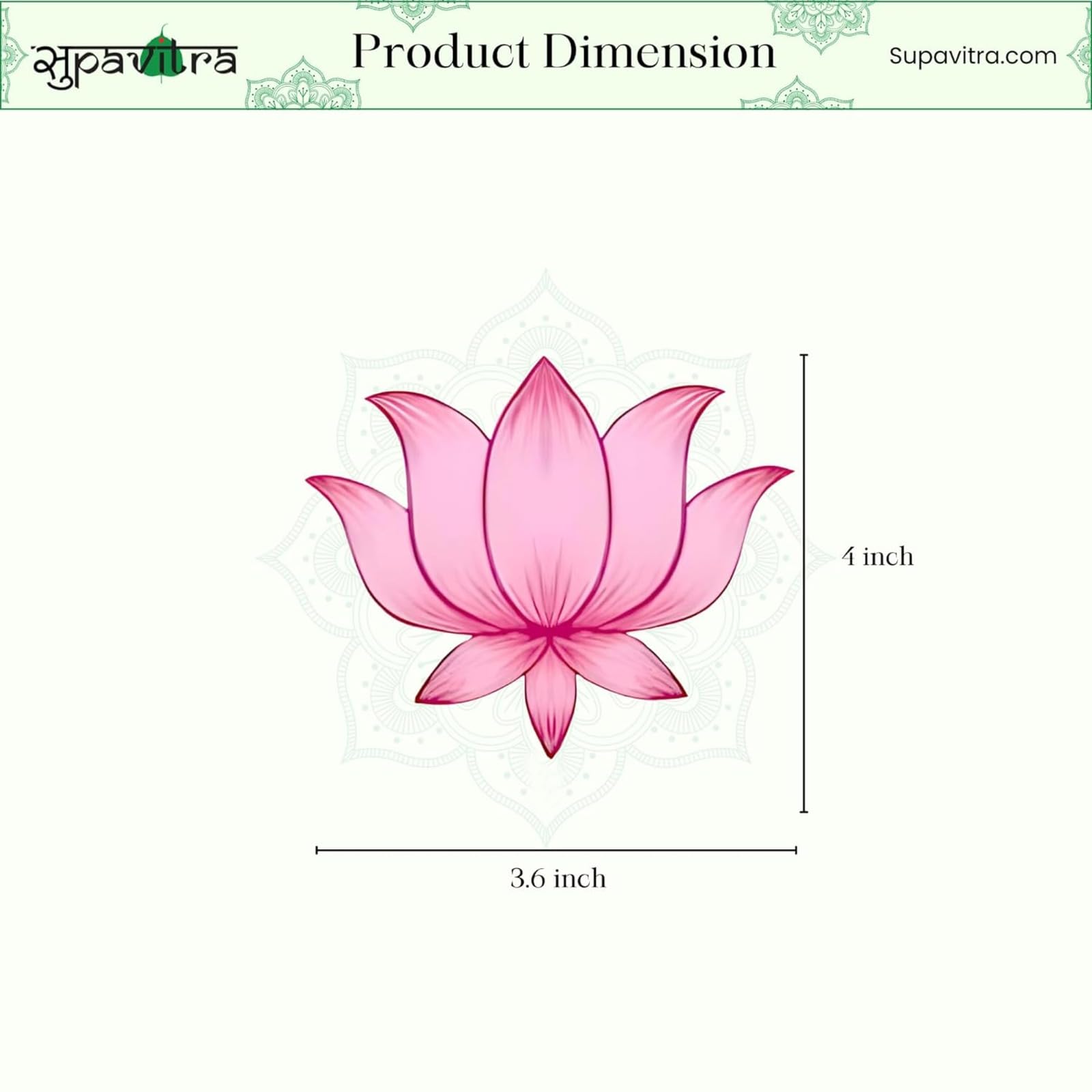 Pink Lotus Stickers for Wall Decoration