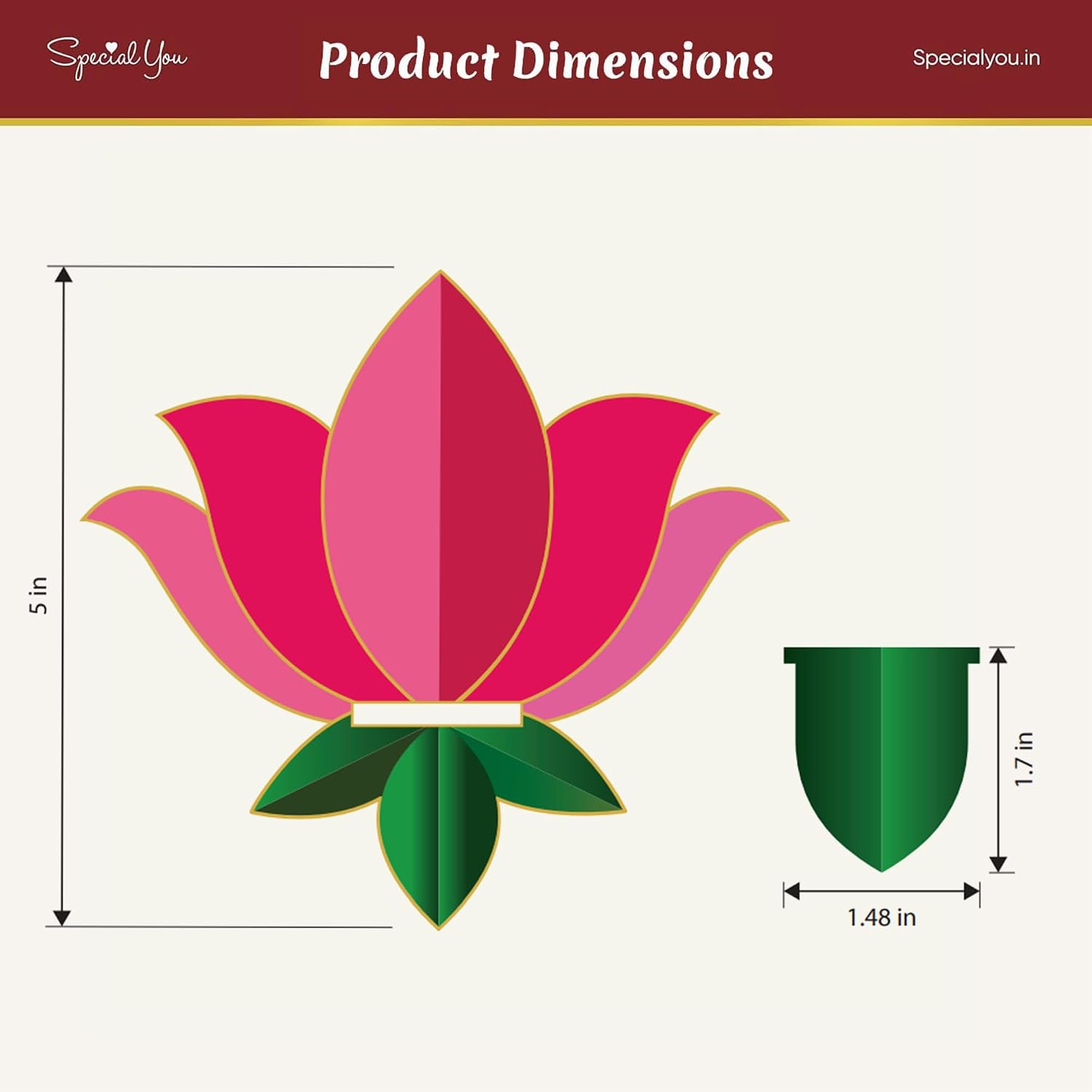 Lotus Glow Ganpati Décor Set – Wooden Candle Holder Collection (2 Pieces)