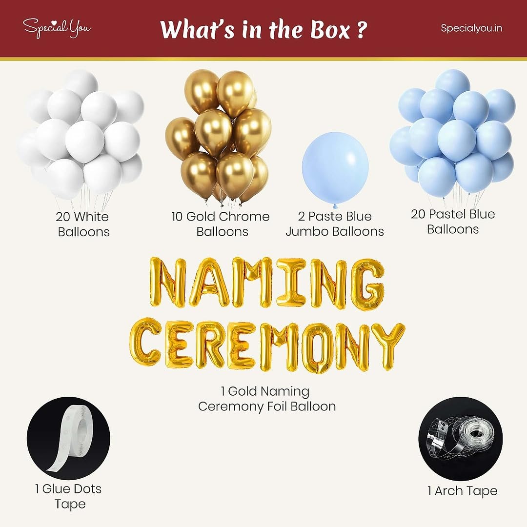 Little man blue DIY Naming ceremony kit