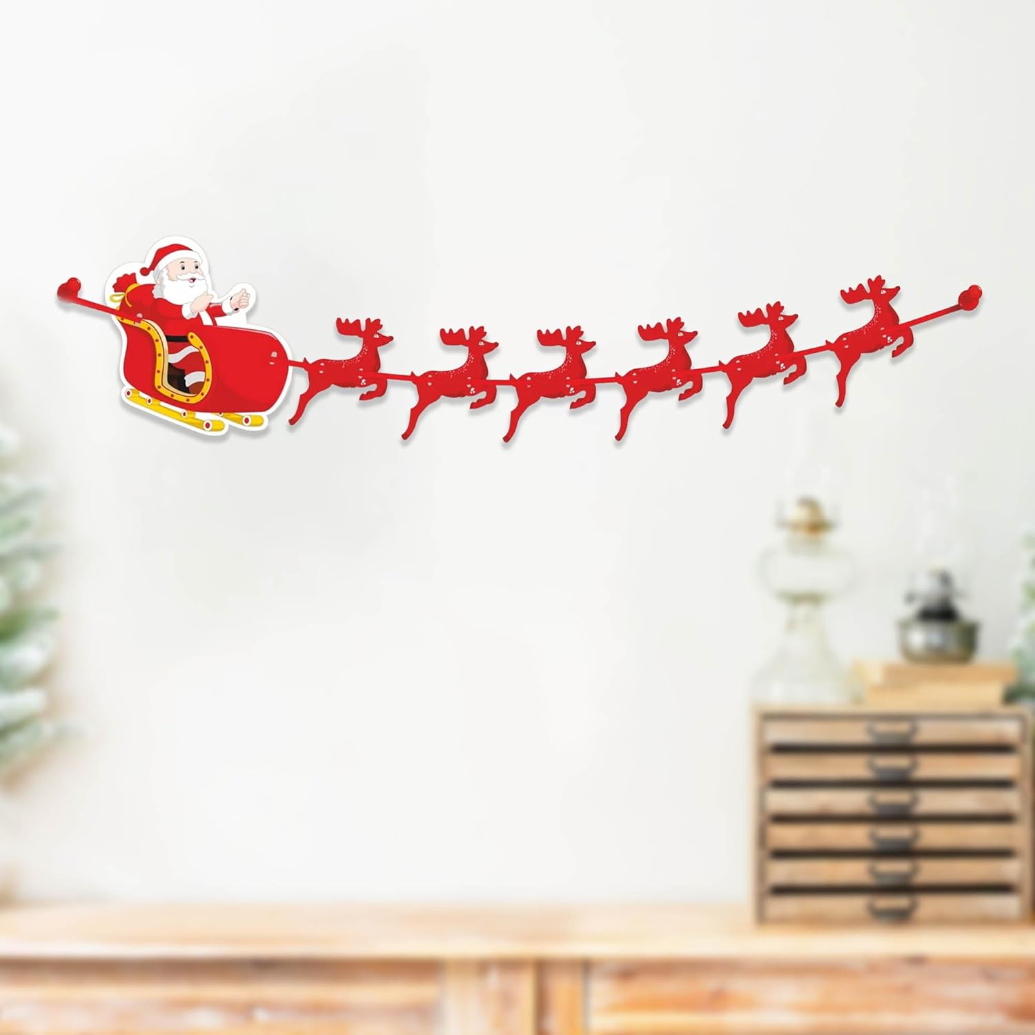 Reindeer Paper Banner