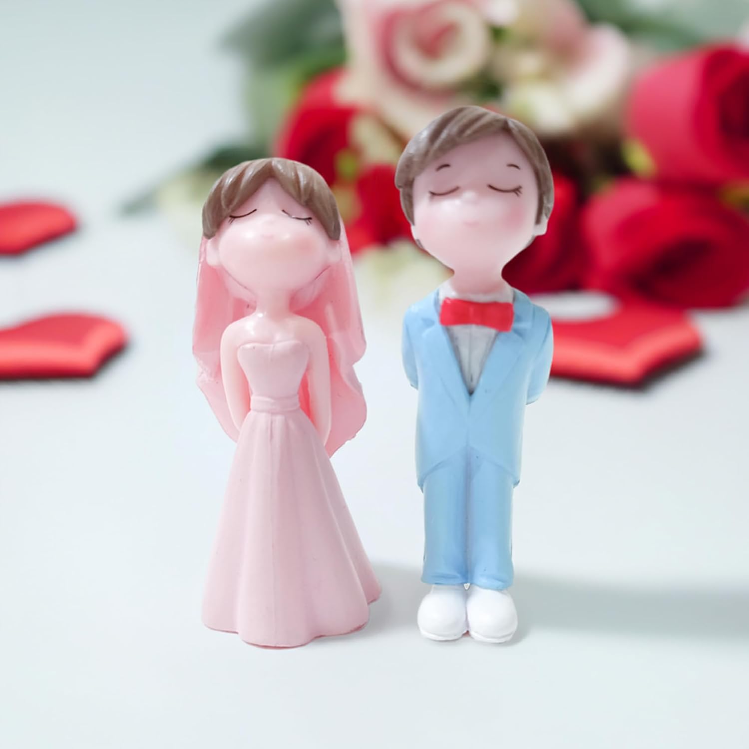 Pink wedding miniature for Valentine's Gift