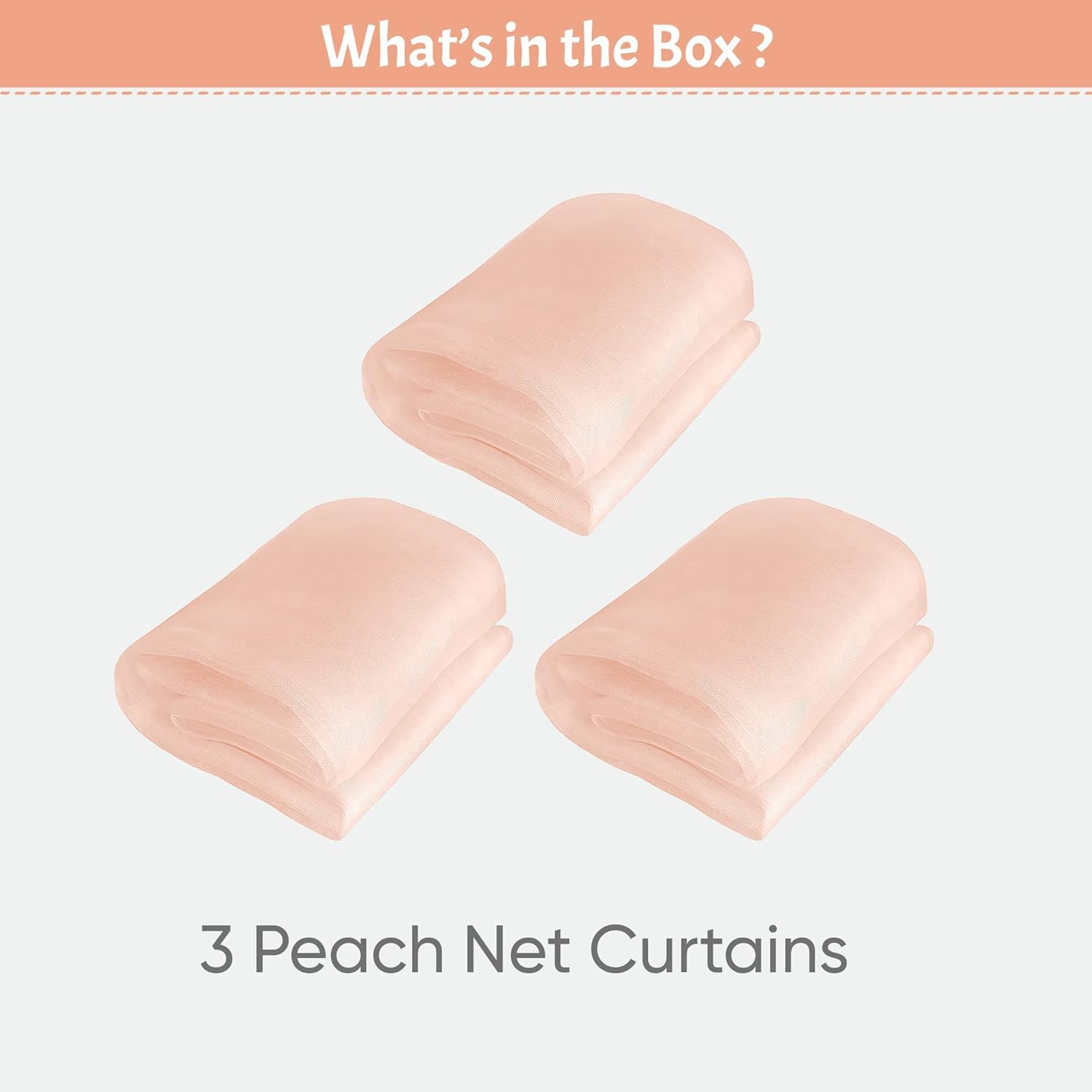 Peach Festive Decor-3pcs