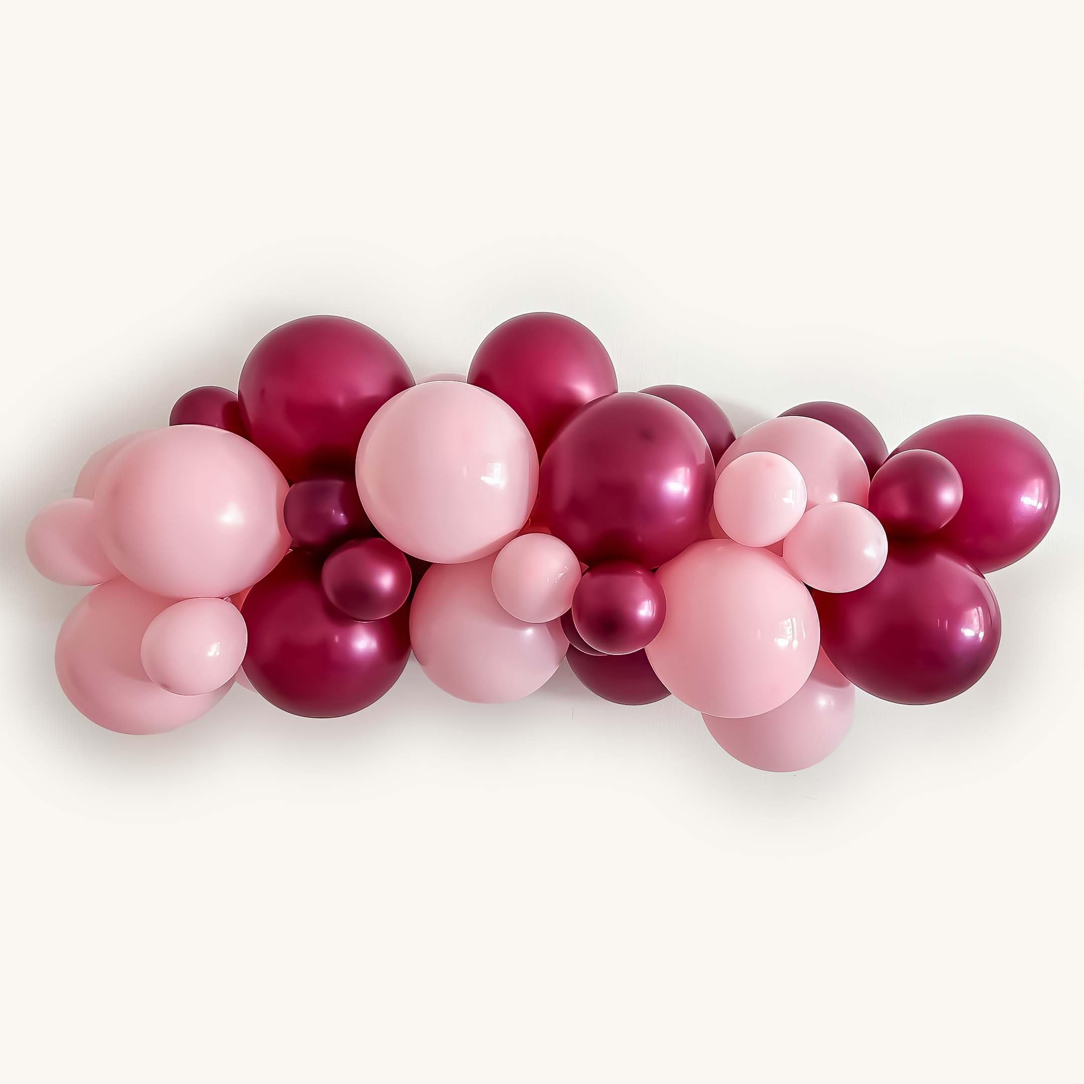 burgundy balloons